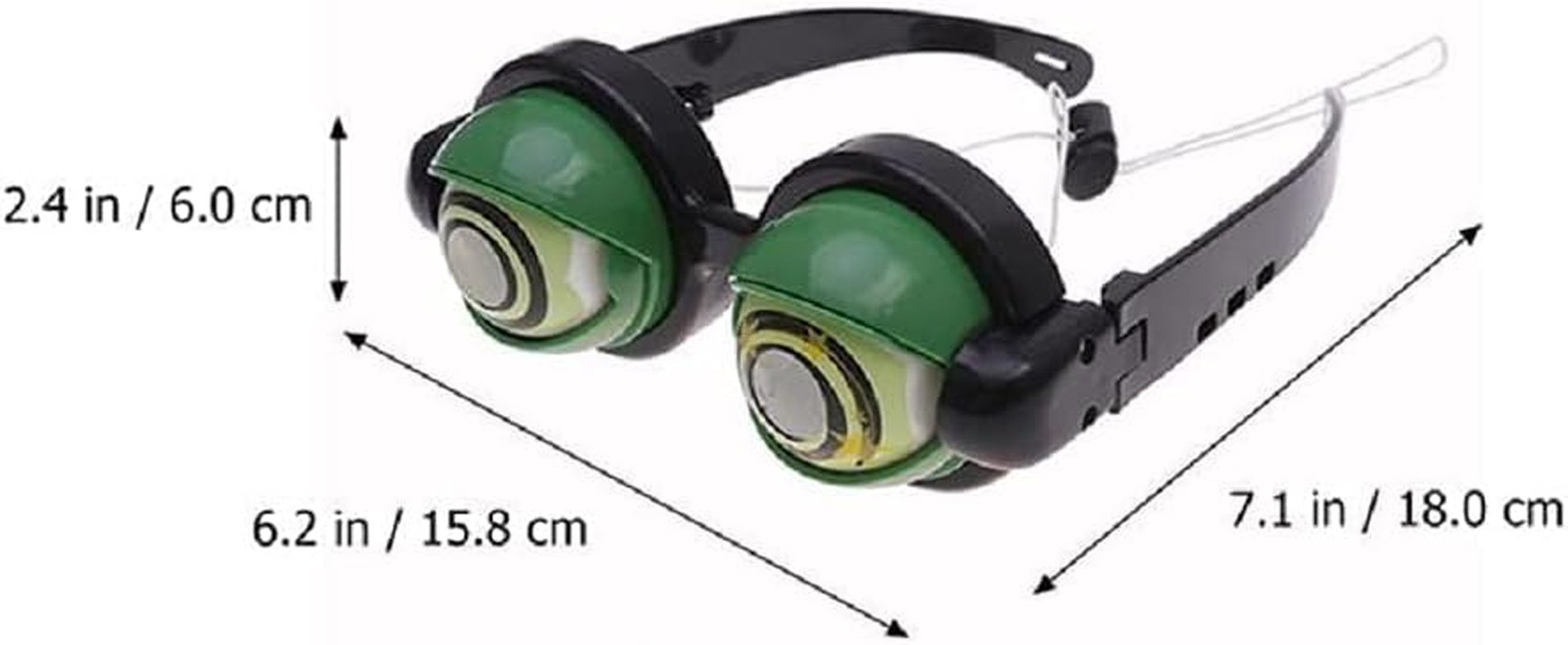 Zingtsing Funny Eye Glasses Crazy Eyes Eyewear Party Supply Puckish Party Glasses Novelty Eyeglasses Fancy Dress up Party Props Cosplay Props- 4PACKS image number 5