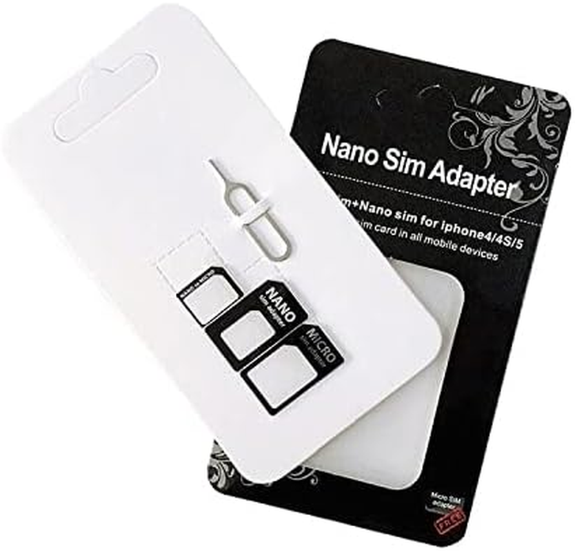 3 in 1 Nano SIM Adapter 4 in 1 Nano to Micro Nano to Standard SIM Card and Micro to SIM Card + SIM Remover image number 1