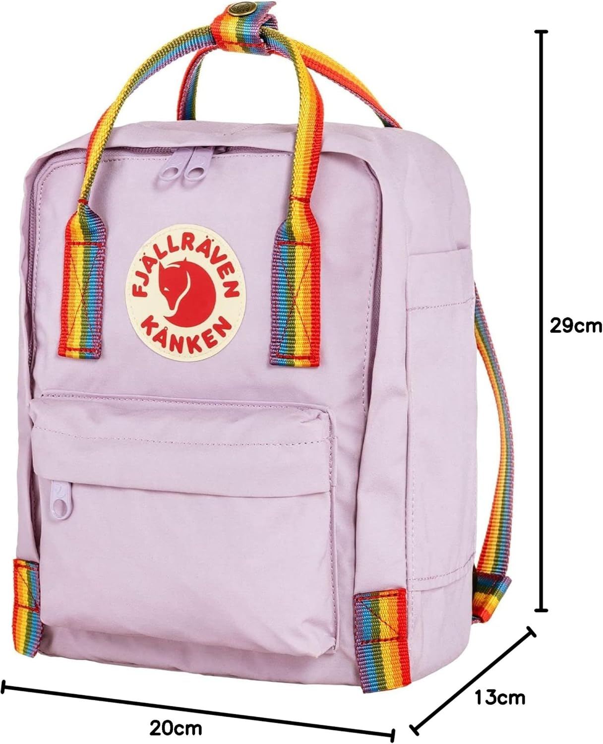 Fjallraven Women'S Kanken Mini Backpack - Pastel Lavender Rainbow image number 4