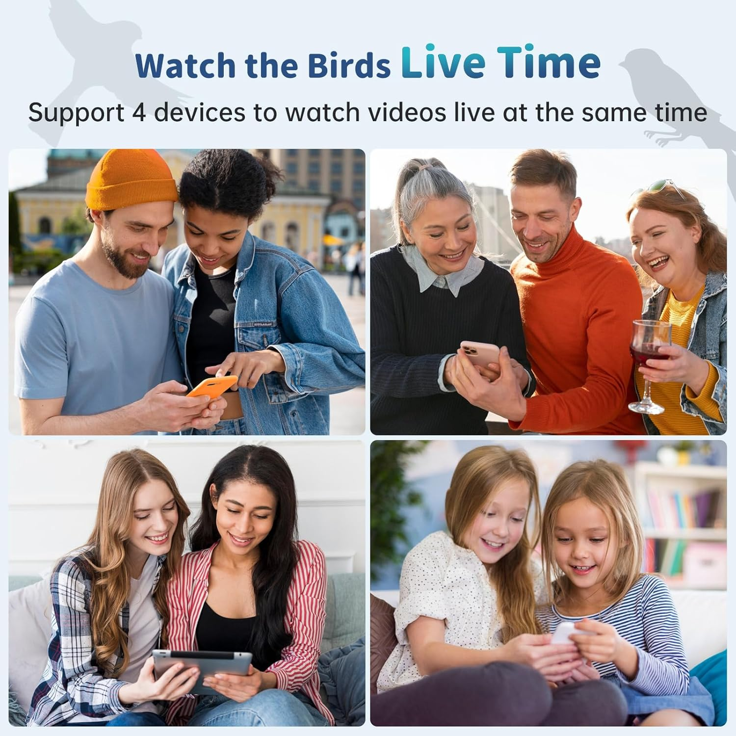 Smart Bird Feeder with Camera Solar Powered & AI Bi Rd Identification, 2.4Ghz Wifi Bird Feeders for Outdoors, 2K Live Video, Nstant Arrival Alerts - Best Gifts for Bi Rd Lovers（Indigo Blue） image number 3