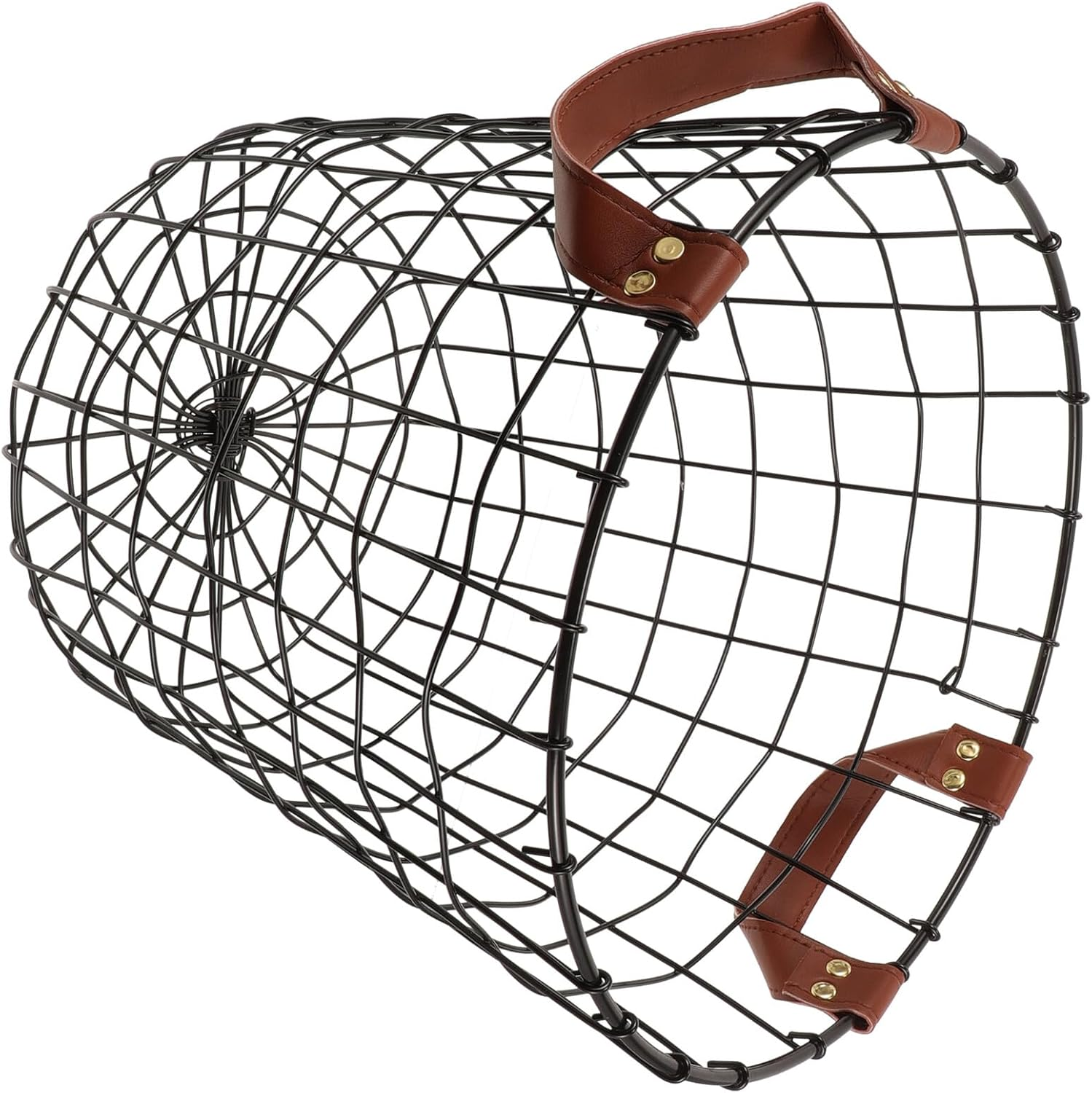 Large Capacity Firewood Organizer Basket with Handle Metal Wire Storage Holder for Indoor Outdoor Use Multipurpose Log Carrier and Storage Rack image number 4