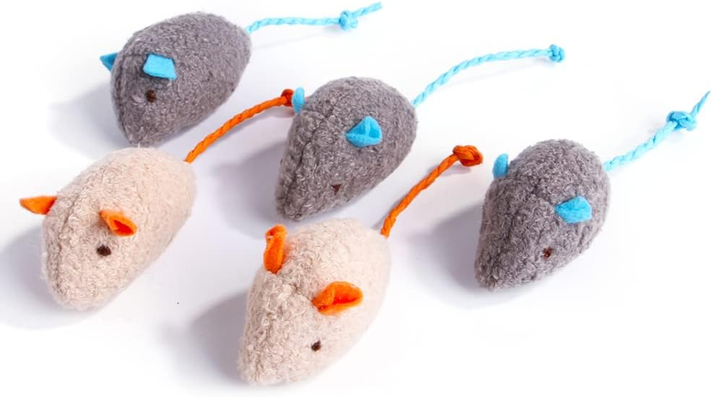 Cat Interactive Plush Mouse Toy - 3 Pack (Cat, Mouse) image number 5