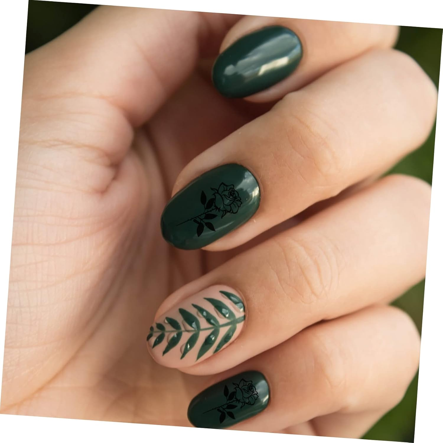 DECORNIJIA 5Pcs Nail Template Transfer Steel Plate Nail Art Stamper Manicure Plates Art Stamping DIY Kit image number 5