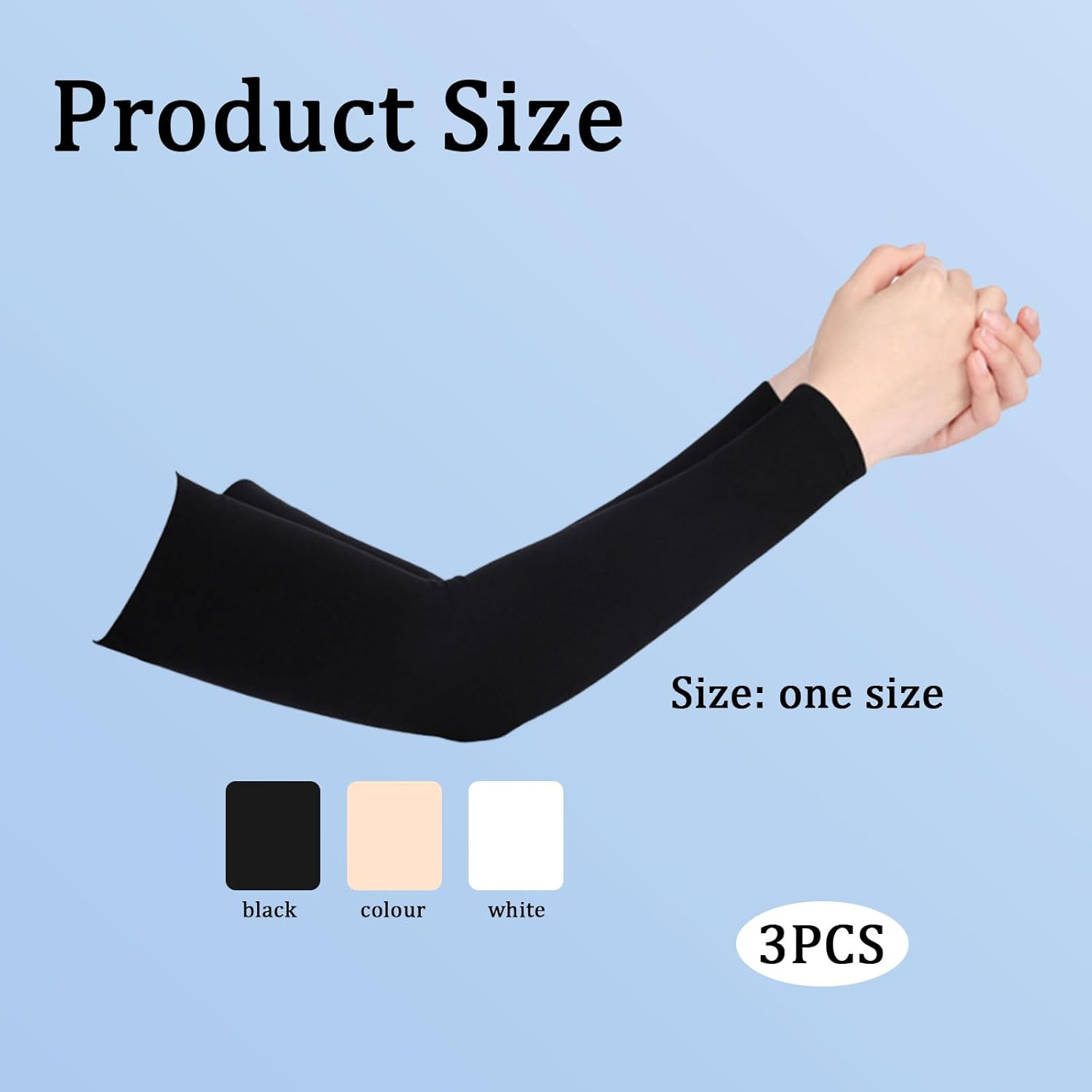 12 Pcs Arm Sleeves, Upf 50+ Men'S and Women'S Uv Protection Arm Warmers, Cool and Breathable Volleyball Arm Sleeves, Arm Compression Sleeve, Suitable for Volleyball, Outdoor Running, Sun Protection image number 1