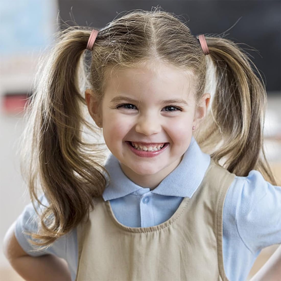 Pack of 240 Girls Hair Bobbles, 23 Colours, 2 Mm Hair Bobbles, Small, Baby Hair Bobbles, Colourful Elastic Hair Bobbles, Non-Metal for Girls and Children image number 2