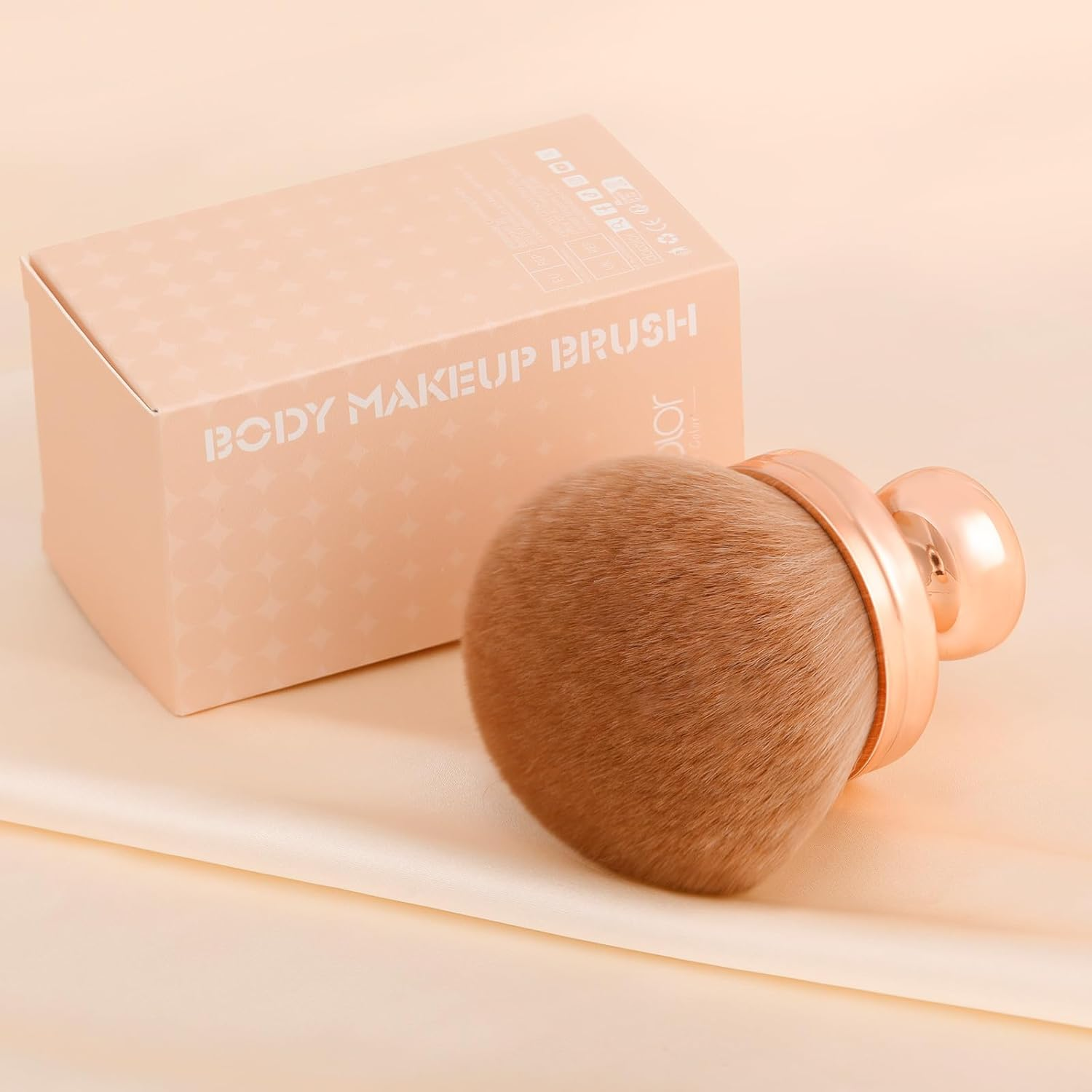 Docolor Extra Large Body Makeup Brush for Self Tanner, 3 Inch Width Self Tanning Blend Brush, Soft Synthetic Hair, Powder, Foundation, Blusher, Bronzer, Face and Body Brush Gift Box - Pink image number 3