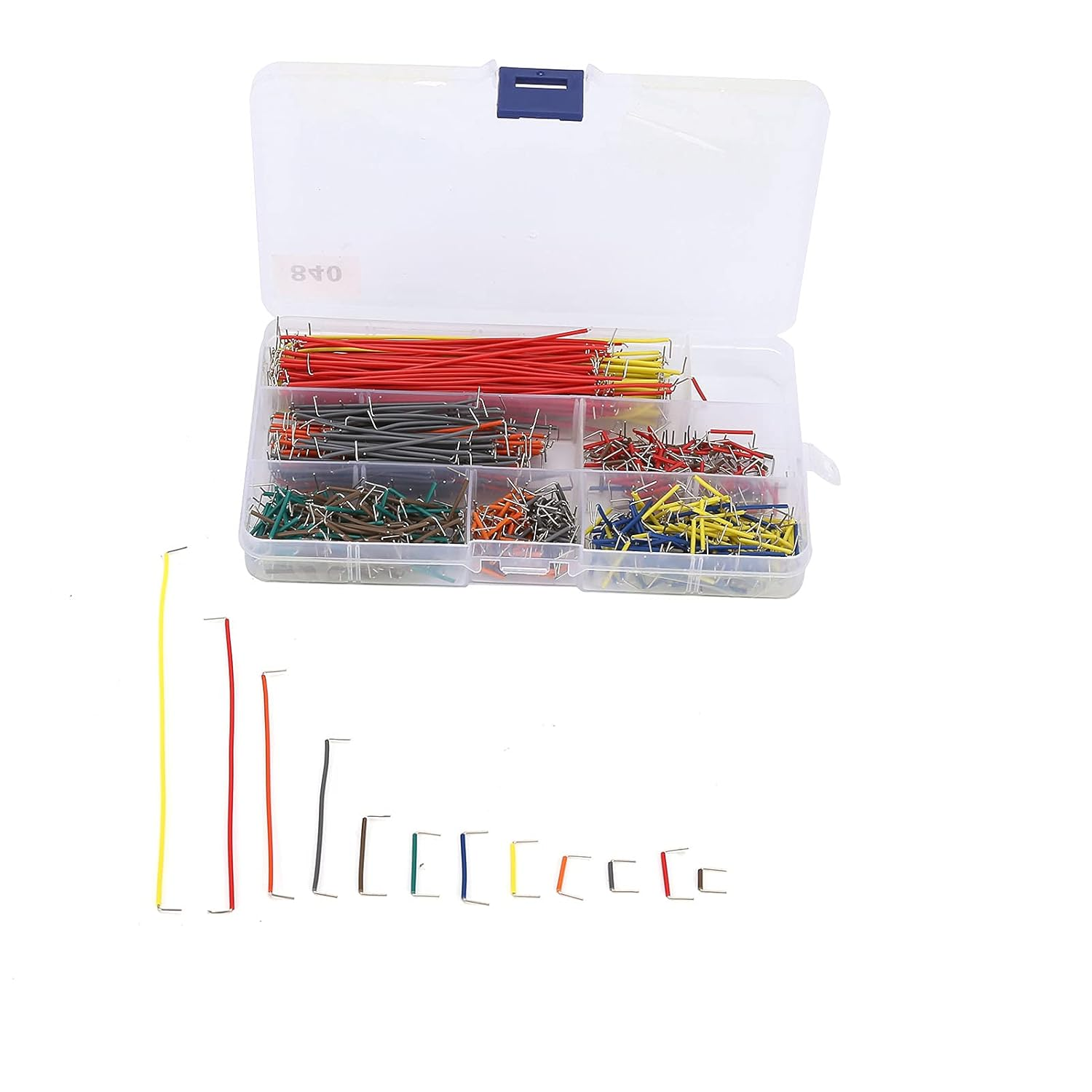 Haofy Conductive Jumper Wire Kit - 840Pcs Colorful Pins for Electronic Components, Computers, and PCB Engineering Projects image number 3