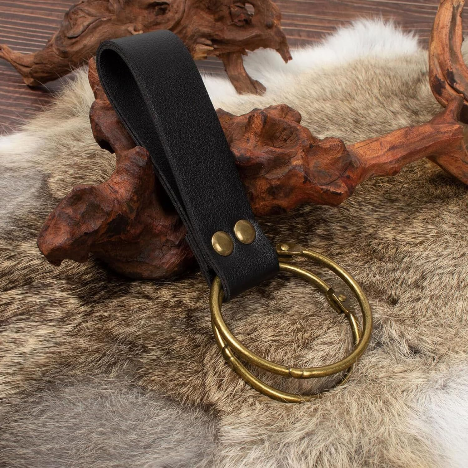 Belt Holster Comfortable Waist Bag Phone Holder Steampunk Ren Faire Costume Piece Accessories Festival Cosplay Medieval Waist Bag, 1-Black, One Size - 1-Brown image number 6