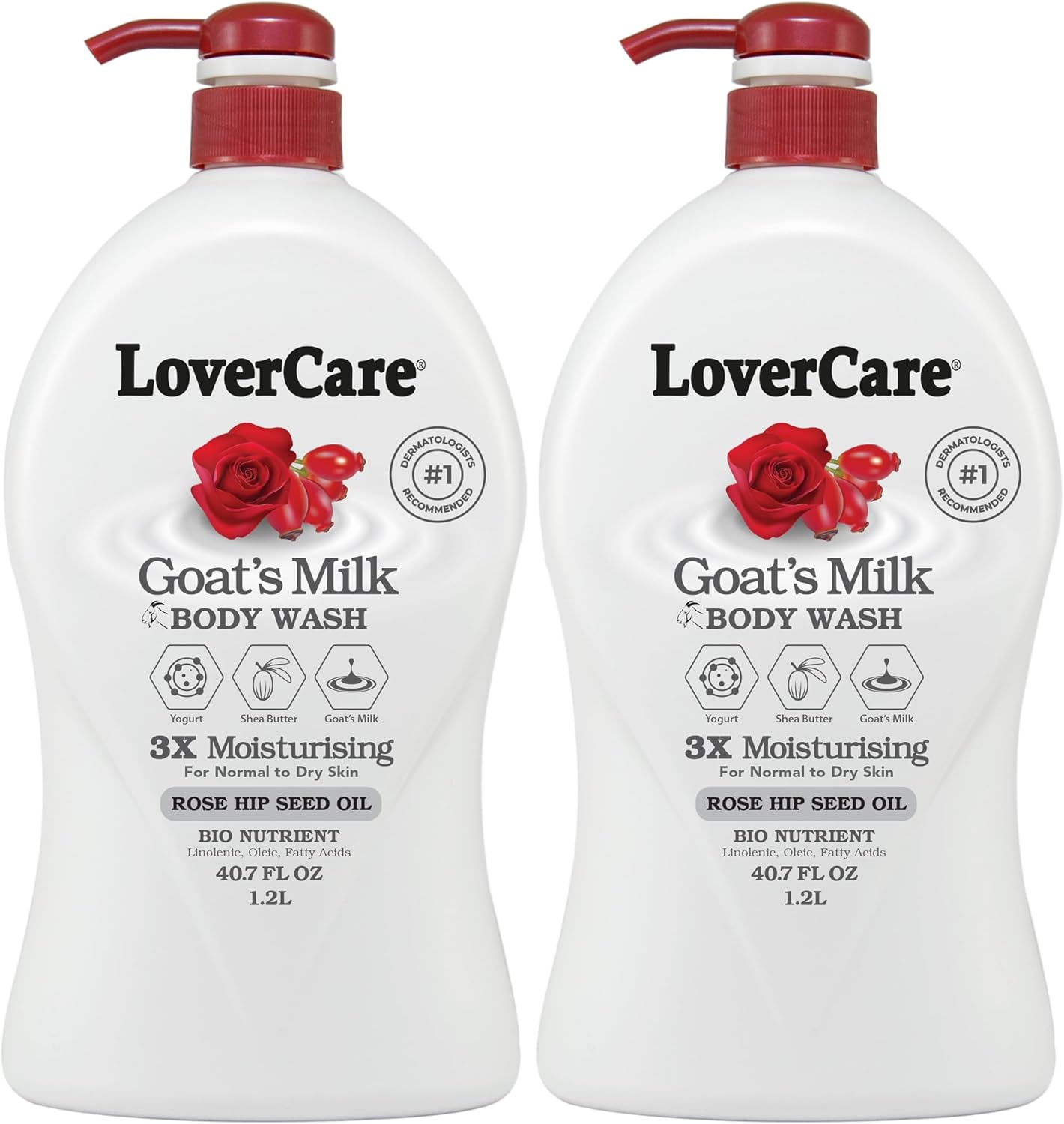 Lover'S Care Goat'S Milk Shower Cream 40.7 Oz (1200Ml) -Rose Hip plus Bio Nutrient image number 1