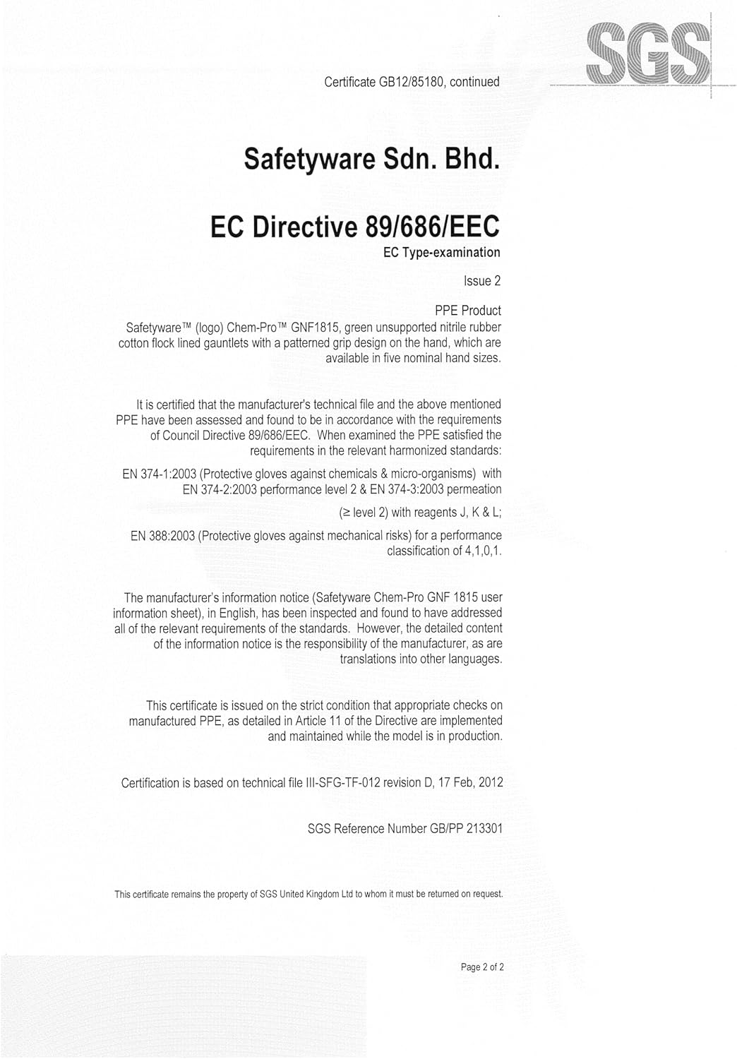 5 Pair Safetyware Chem-Pro Heavy Duty Chemical Resistant Nitrile Work Gloves Flocklined Bulk Long 18Mil Thick Green for Cleaning Oil Dishwashing Kitchen Mechanic General Purpose image number 3