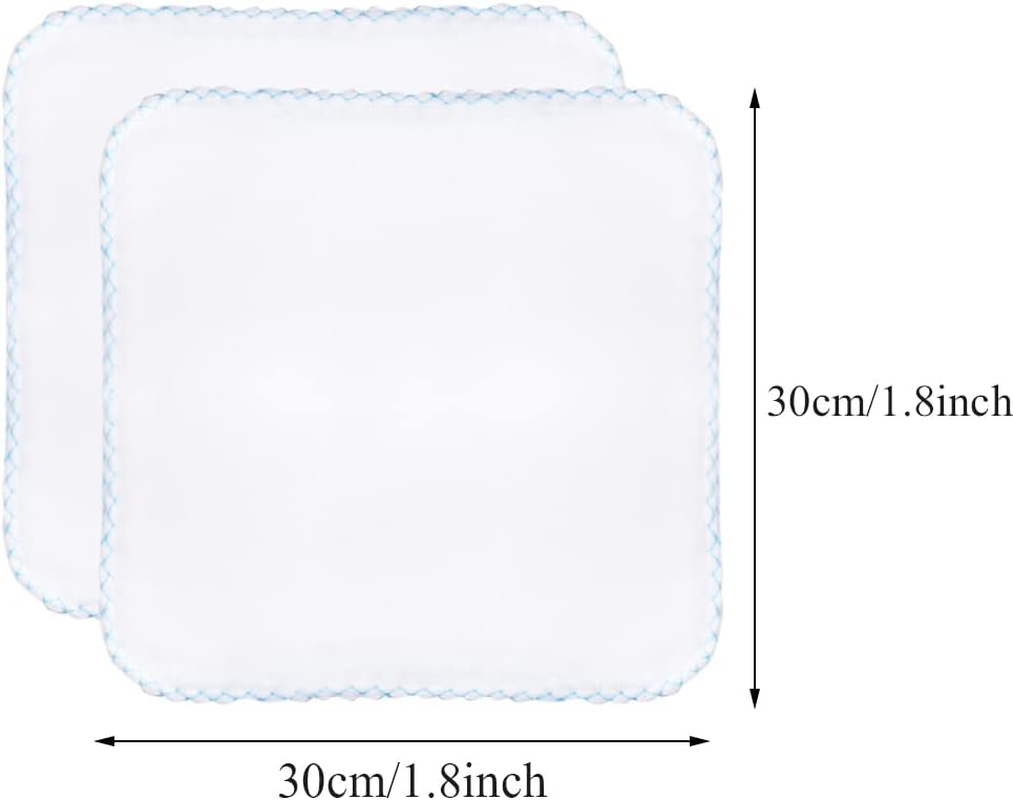 10 Pieces Muslin Face Cloths, 11.8 X 11.8 Inch Reusable Facial Muslin Cleaning Cloth Makeup Remover Cloths Toddler Towels Muslin Cloths for Baby Bath Wrapping image number 5