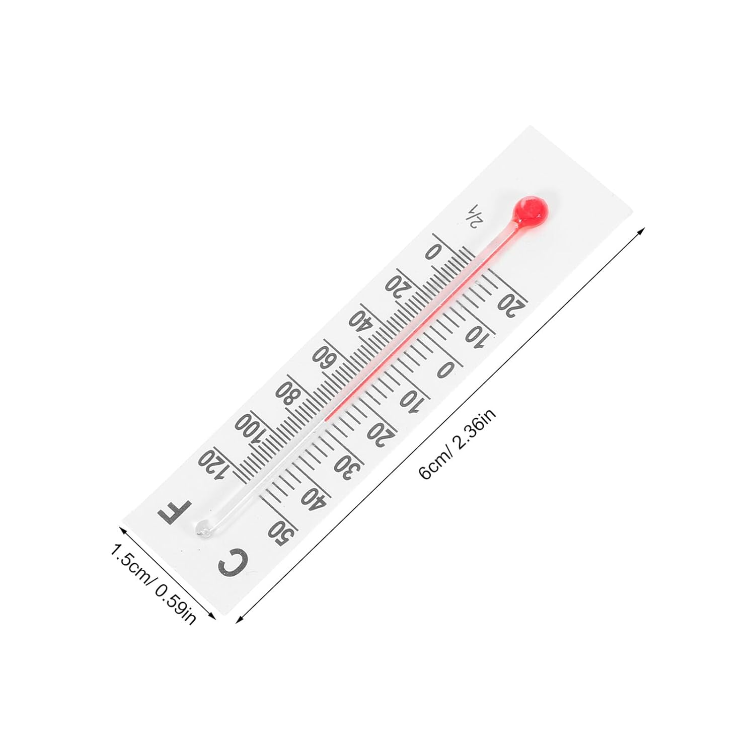 Didiseaon 30Pcs Miniature Thermometers Small Temperature Gauge for Home Office Dollhouse Decor Compact Accurate Glass Craft Temperature Monitor image number 6