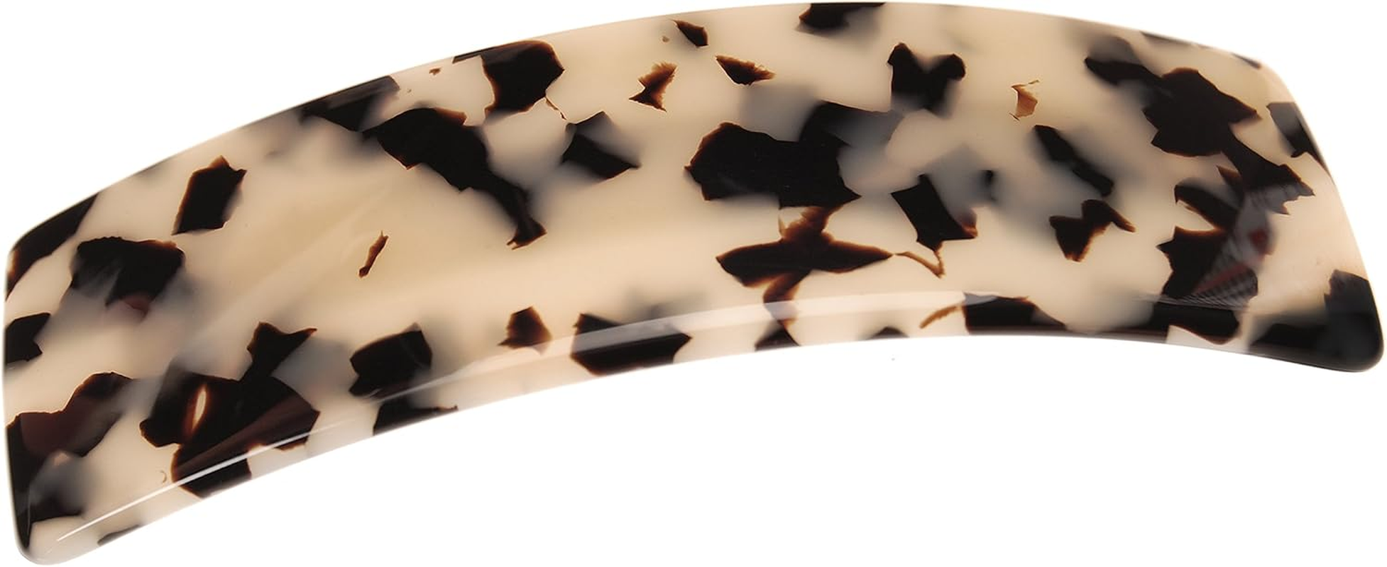 France Luxe Rectangle Hair Barrette, Large One Size Nacro Black