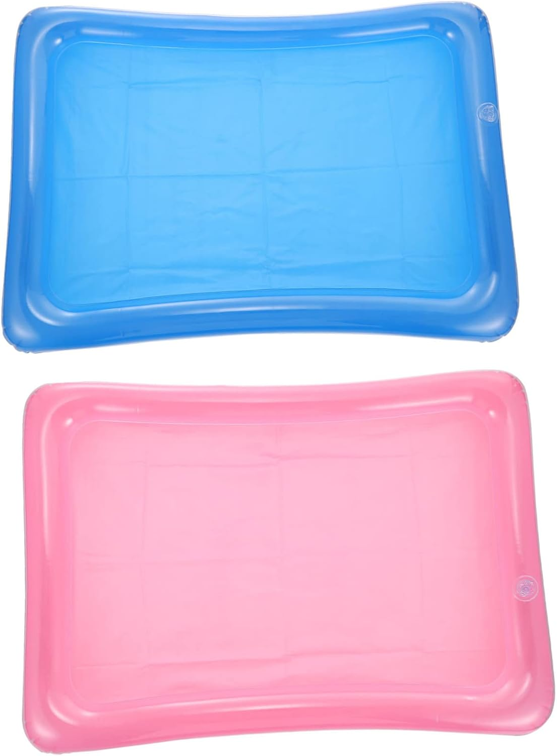 Zerodeko 2Pcs Inflatable Floating Drink Holder Multi-Functional Beverage Ice Tray for Pool Parties Lightweight Design for Storing Drinks Snacks and Fruits image number 1