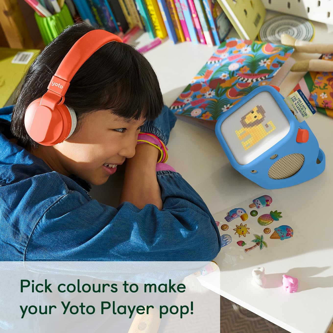 Yoto Adventure Jacket in Blue Bird (3Rd Gen.) &ndash; Accessory for Kids Yoto Player, Fitted Protective Sleeve Case Carrier, Anti-Slip Silicone Skin Cover with Easy-To-Carry Handle image number 1