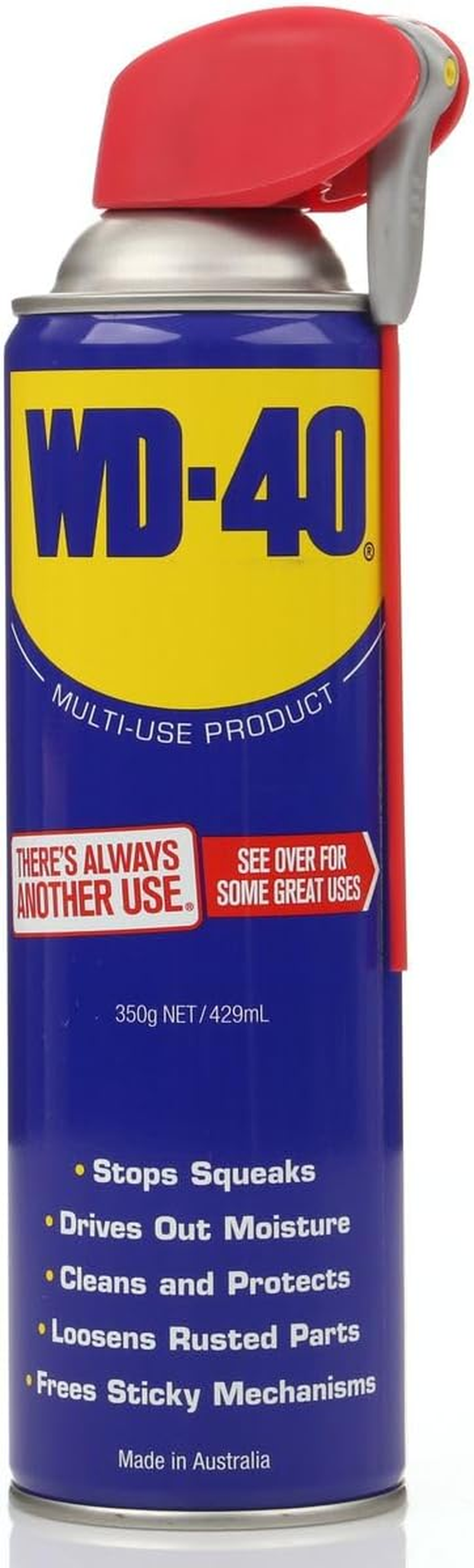 WD-40 Multi Use Lubricant with Smart Straw & Cleans, 350G