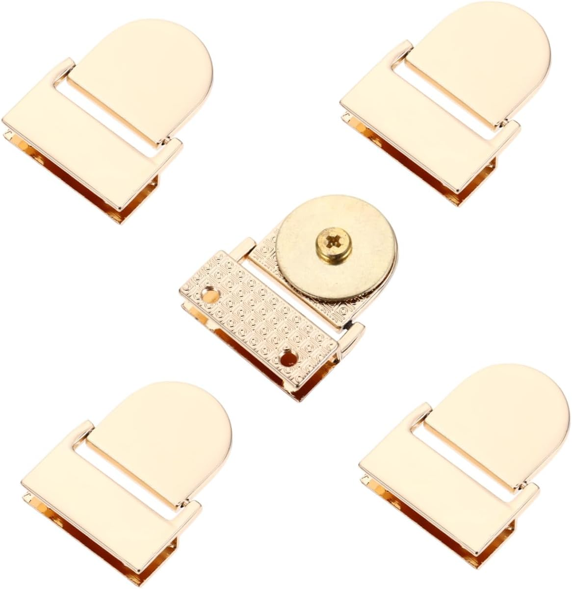 FIXOSHEE 5Pcs Magnetic Buckle Locks Bag Clasp Accessories DIY Handbag and Luggage Lock Clasps Replacement for Shoulder Bags and Travel Gear image number 2