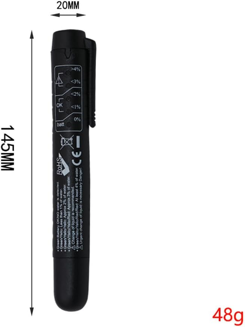 Brake Fluid Liquid Tester Pen, Hydraulic Fluid Liquid Oil Moisture Analyzer with 5 LED Indicators, Auto Brake Diagnostic Testing Tool, Car Accessories Check Engine (Not Equipped with Batteries） image number 2