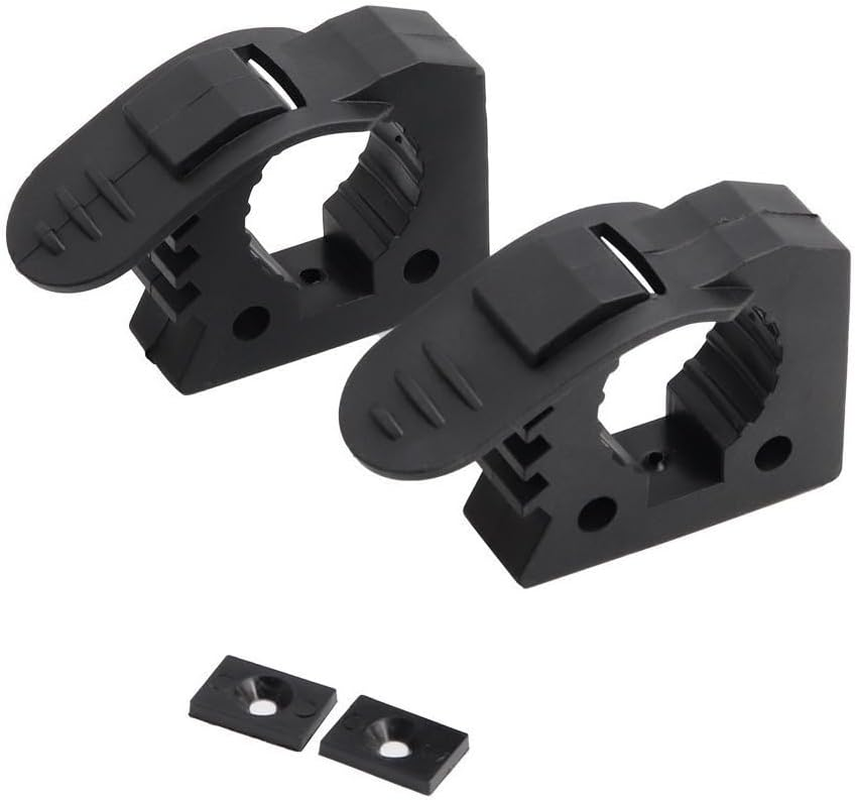 2Pcs Adventure Shovels Bracket,Quick Release Rubber Clamp Mounting Bracket for Shovels,1-Inch to 1-1/2-Inch Diameter Adventure Shovel Rack,Off-Road Vehicle, UTV, Truck Chassis Work Vehicle Accessories