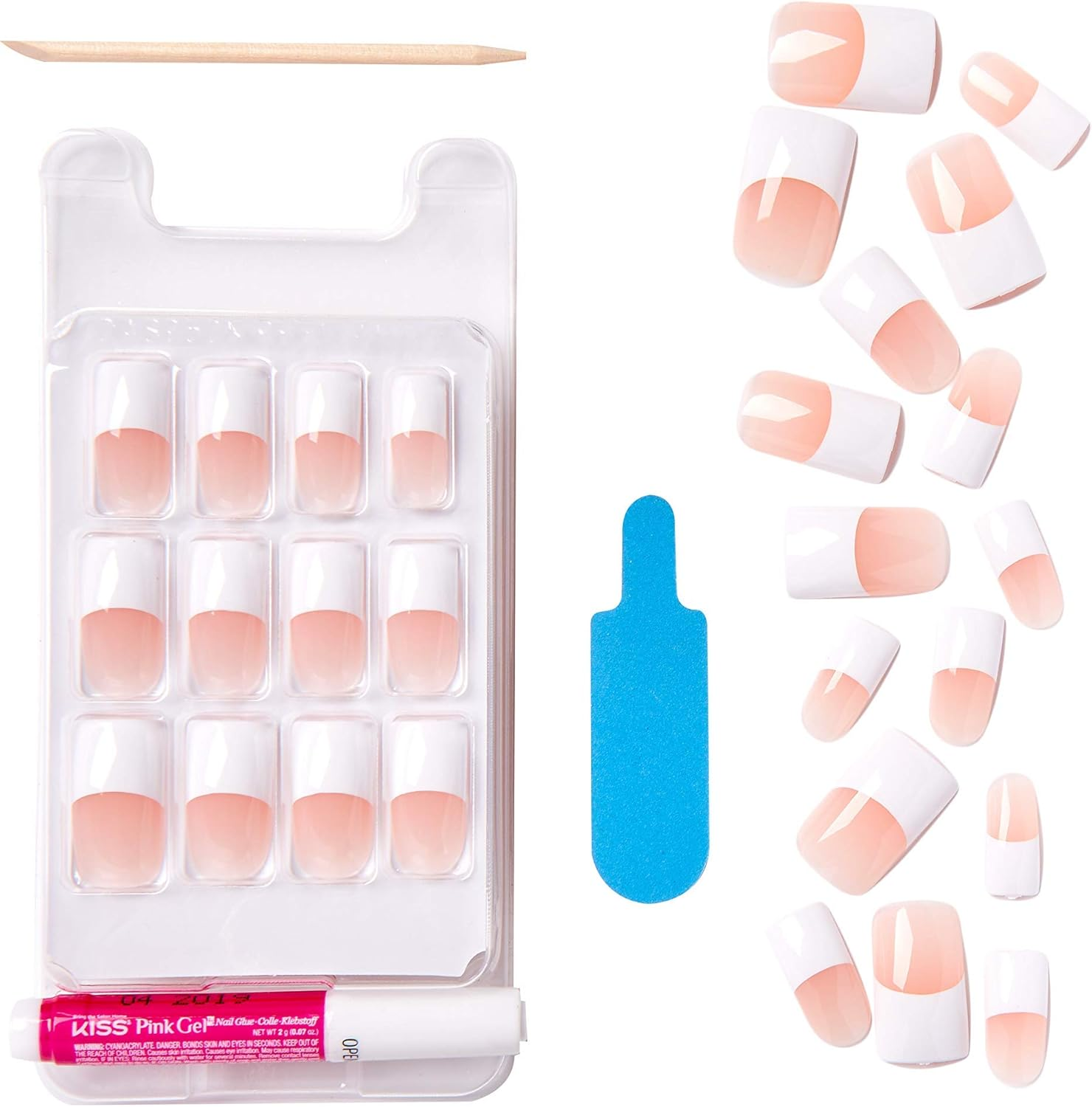 Kiss Salon Acrylic French Kit Back Talk Long image number 6