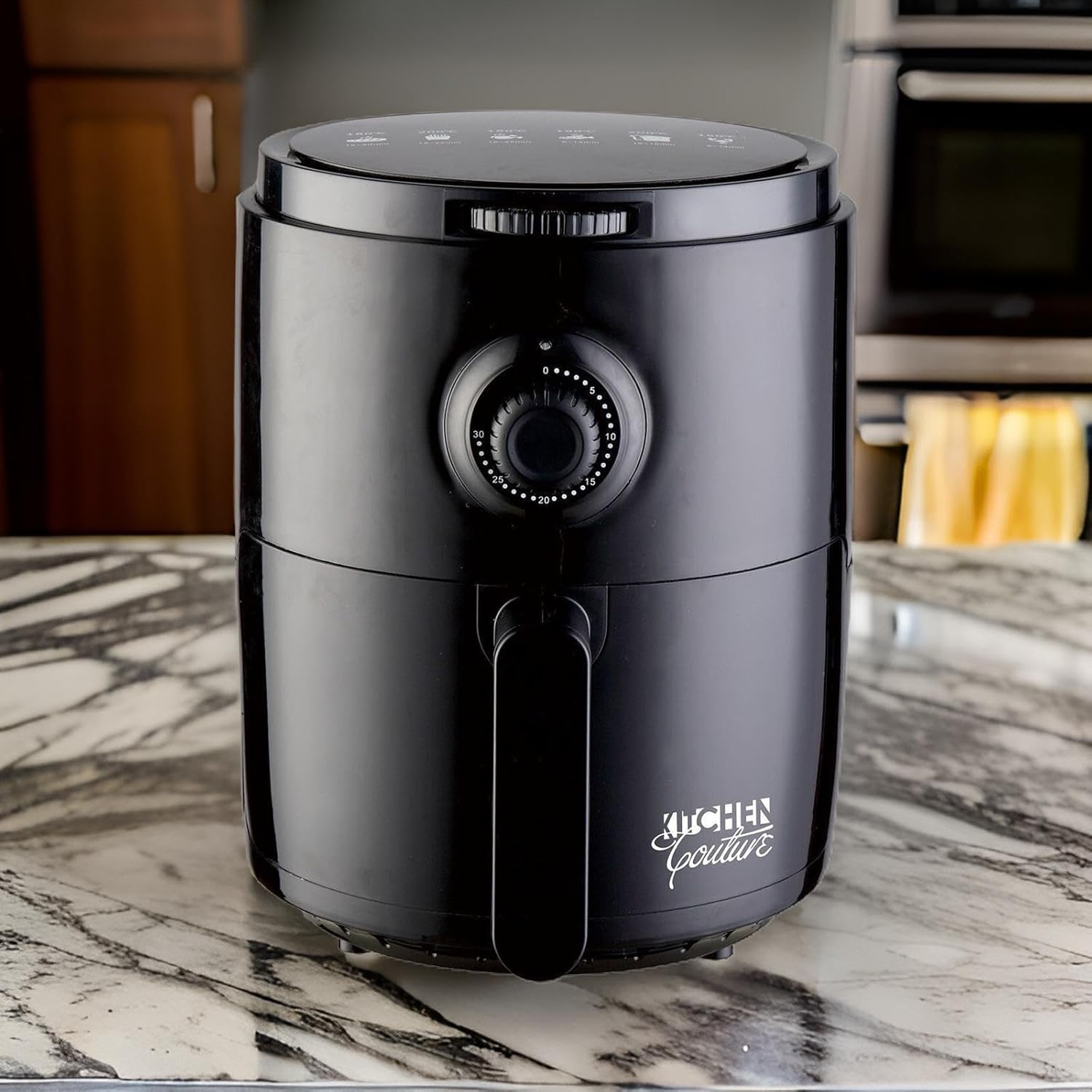 Kitchen Couture Air Fryer 3.4 Litre | 30 Minute Digital Timer | 1200W | Temperature Control up to 200 Degrees Celsius | Multi Purpose | Black image number 4