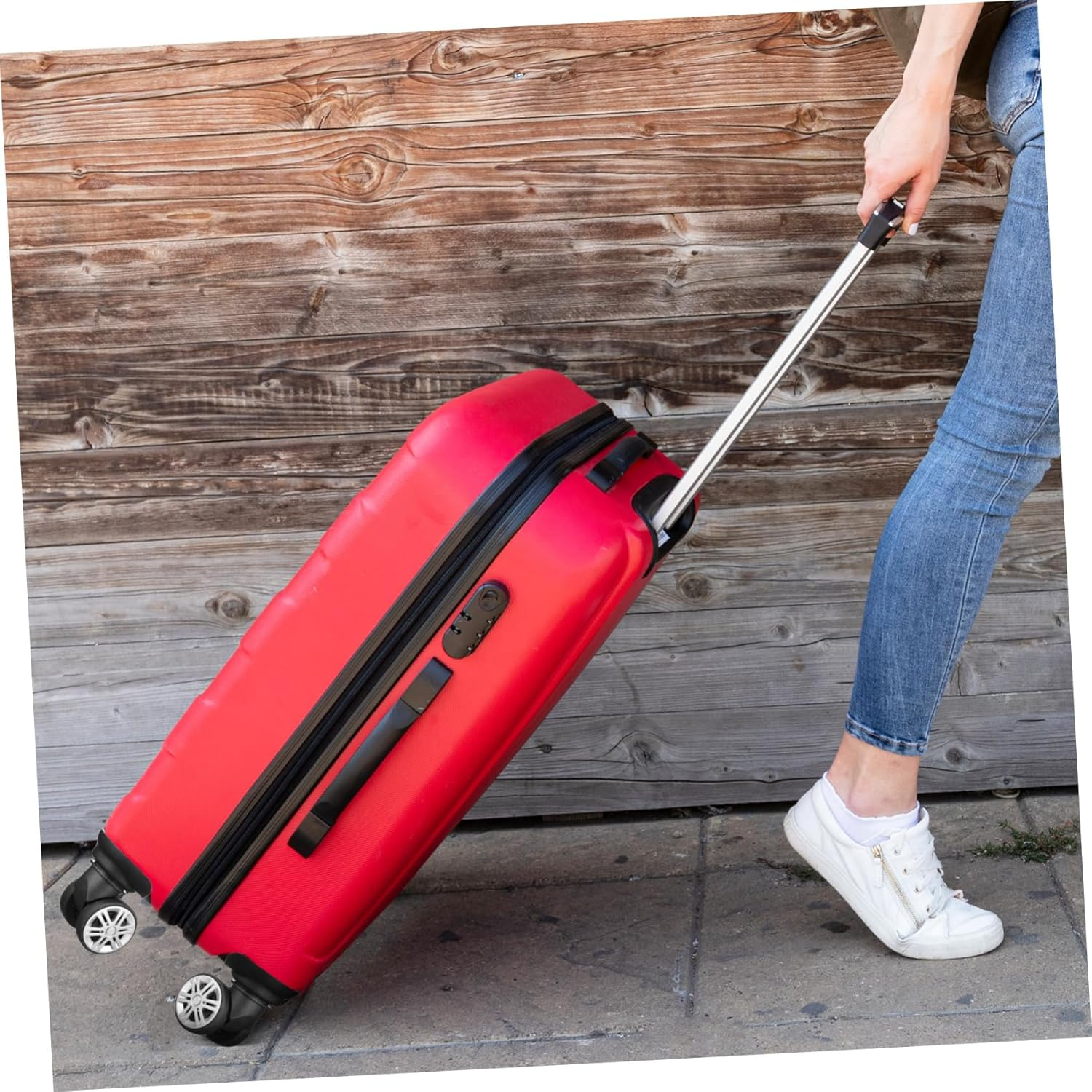 Anneome 4Pcs Replacement Wheel for Suitcase and Luggage Silent Swivel Wheels Luggage Repair Kit for Trolley and Trunk Use image number 1