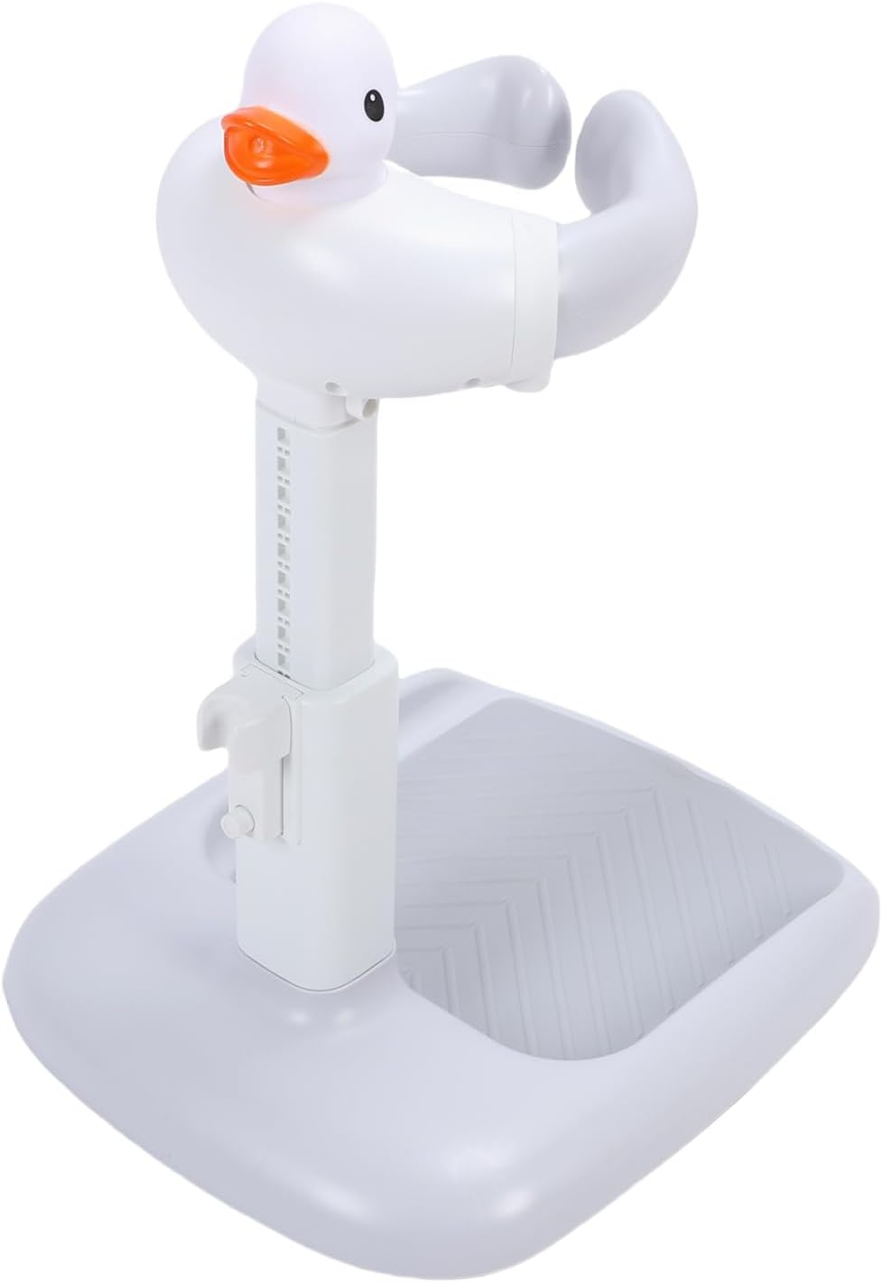 Baby Bath Stand, Adjustable Height anti Slip Foldable Baby Shower Stand, Suitable for Infants 8-36 Months (Gray White)