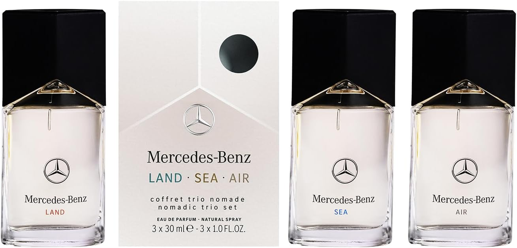 Mercedes Benz Lsa by Mercedes-Benz for Men - 3 Pc Gift Set 1.01Oz Land EDP Spray, 1.01Oz Sea EDP Spray, 1.01Oz Air EDP Spray