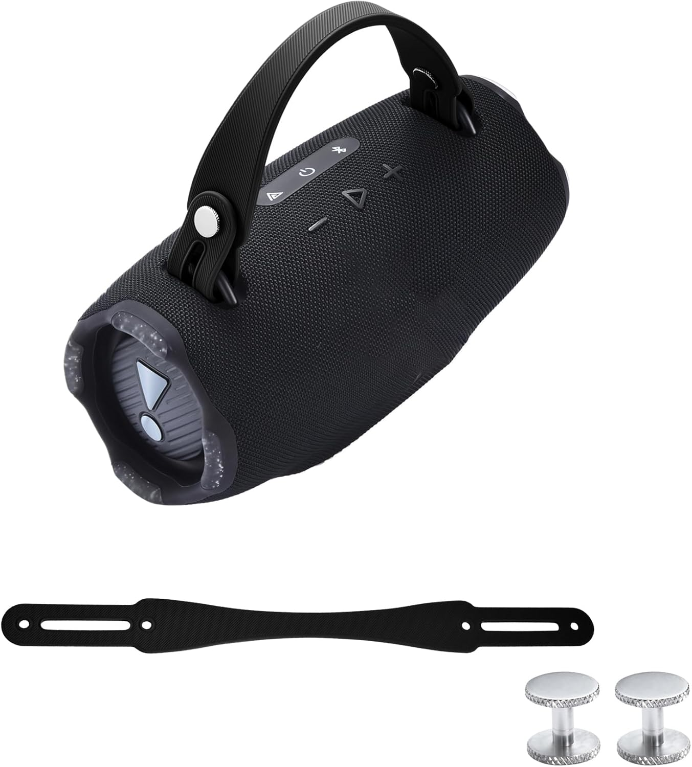 Silicone Hand Strap for JBL Xtreme 4/3/2 Speaker, Portable Carrying Strap with Aluminium Screws Anti-Slip and Skin-Friendly(Orange)