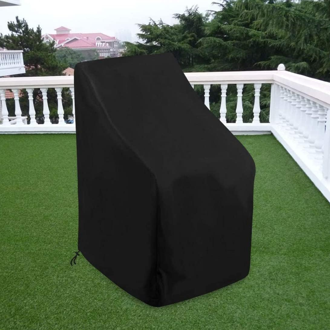 Stacking Outdoor Chair Cover Waterproof Garden Chair Covers,Patio Cover for Stackable Reclining Chairs,Tear Resistant Outdoor Furniture Protector (64X64X120Cm), Patio Chair Cover, Outdoor Chair Covers image number 2