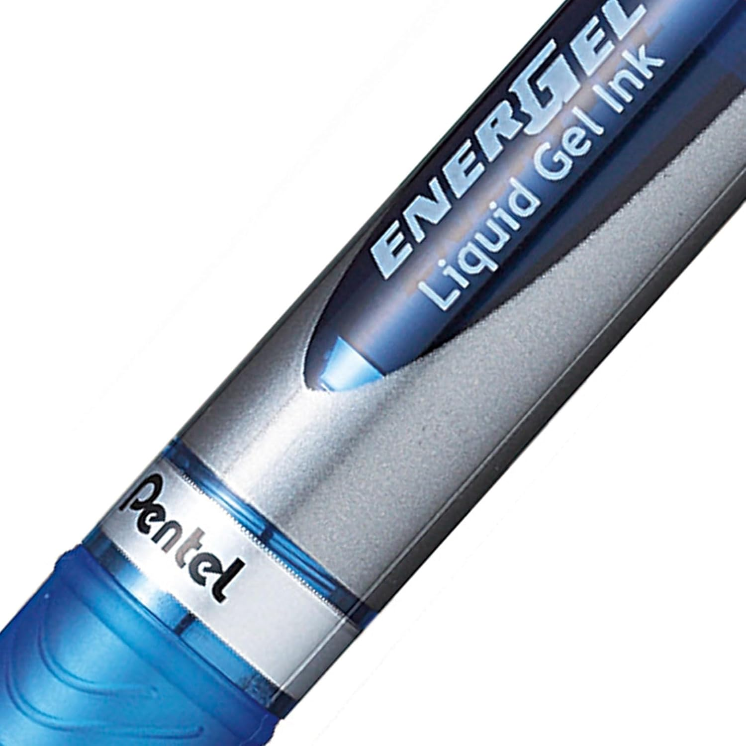 Pentel Energel Xm Liquid Gel Pen 1.0Mm Broad Nib Blue Ink, Box of 12 Pens (BL80-C)