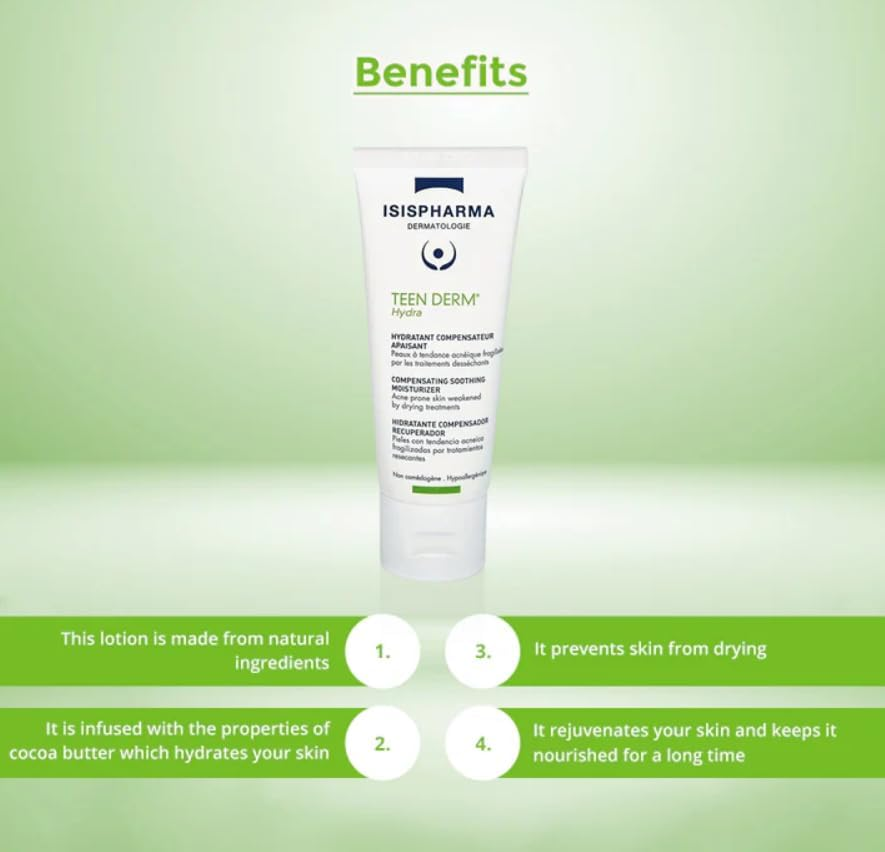 Teen Derm Hydra Soothing Face Cream 40Ml Isis Pharma