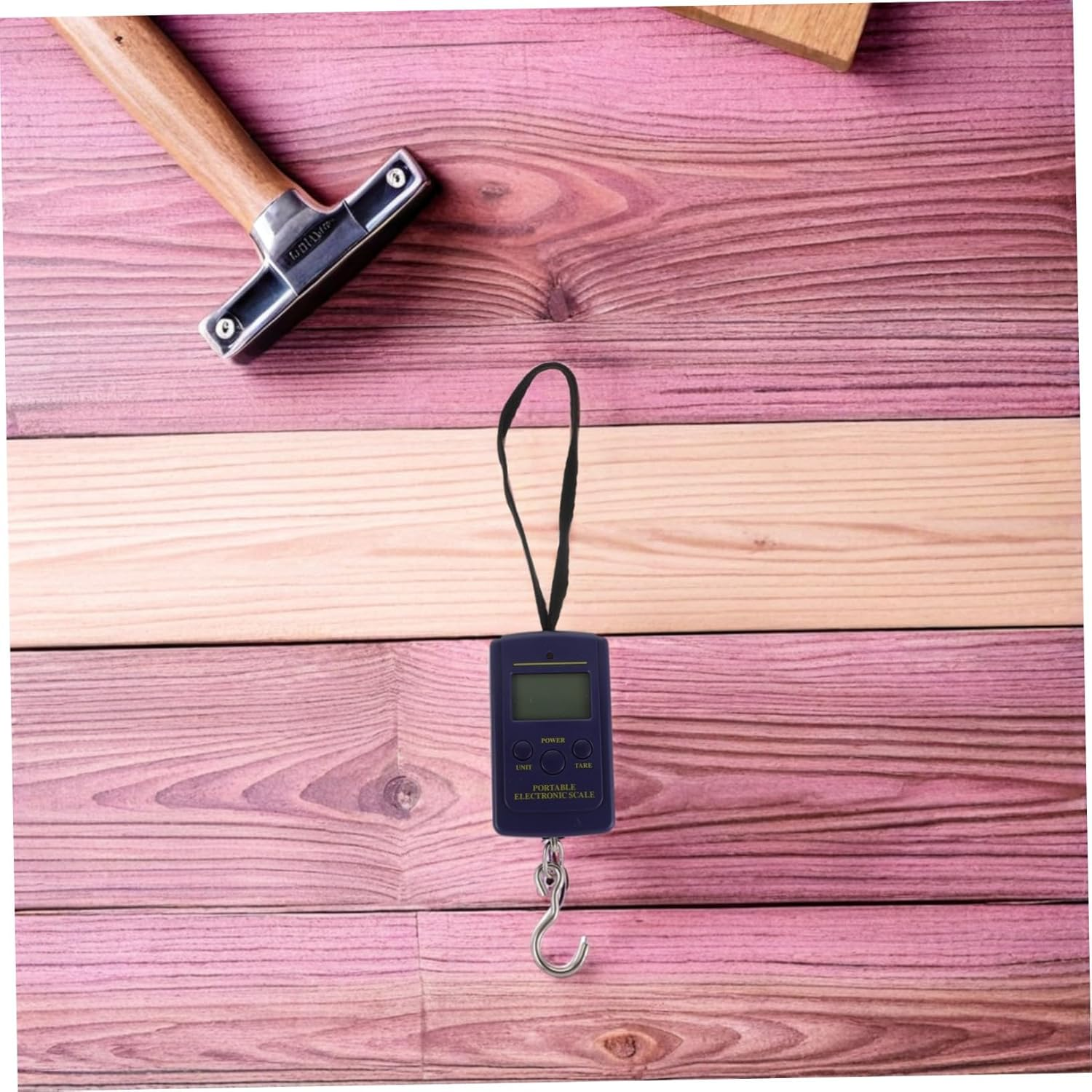 DECHOUS Portable Digital Hanging Scale with Blue Backlit LCD Display Precision Electronic Luggage and Postal Scale for Travel Fishing and Outdoor Use