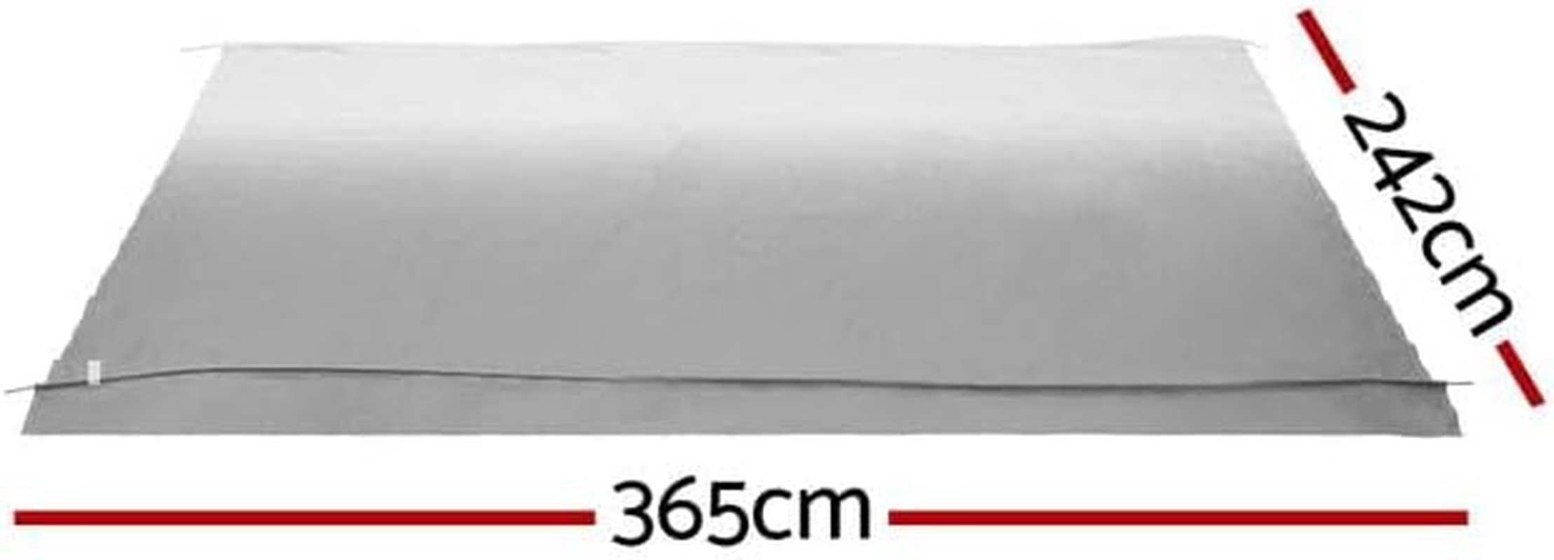 Weisshorn 13Ft Caravan Awning RV Replacement Fabric Roll Out Shading 3.65X2.42M image number 2