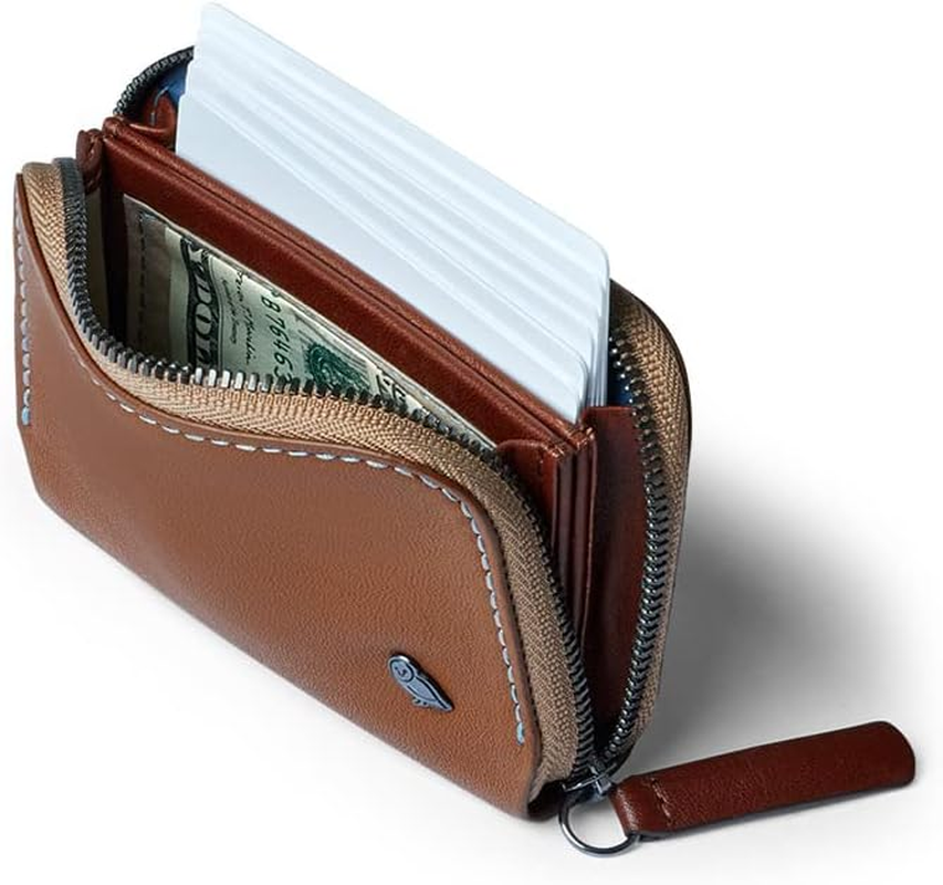 Bellroy Folio Mini &ndash; (Wallet, Coin Pouch) - Hazelnut - Charcoalcobalt image number 4
