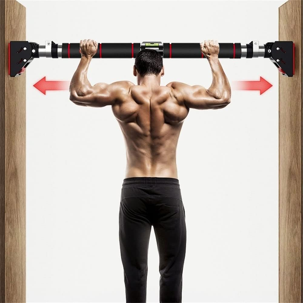 Pull up Bar No Screw Installation Doorway Chin up Bar Adjustable Width Locking Mechanism Fitness Workout Bar Home Gym Equipment image number 1