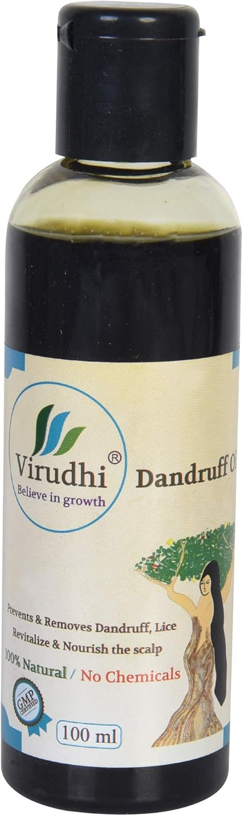Virudhi Dandruff Control Oil | Prevents & Removes Dandruff | Soothes Irritable and Itchy Scalp (Ayurvedic) 100Ml image number 2
