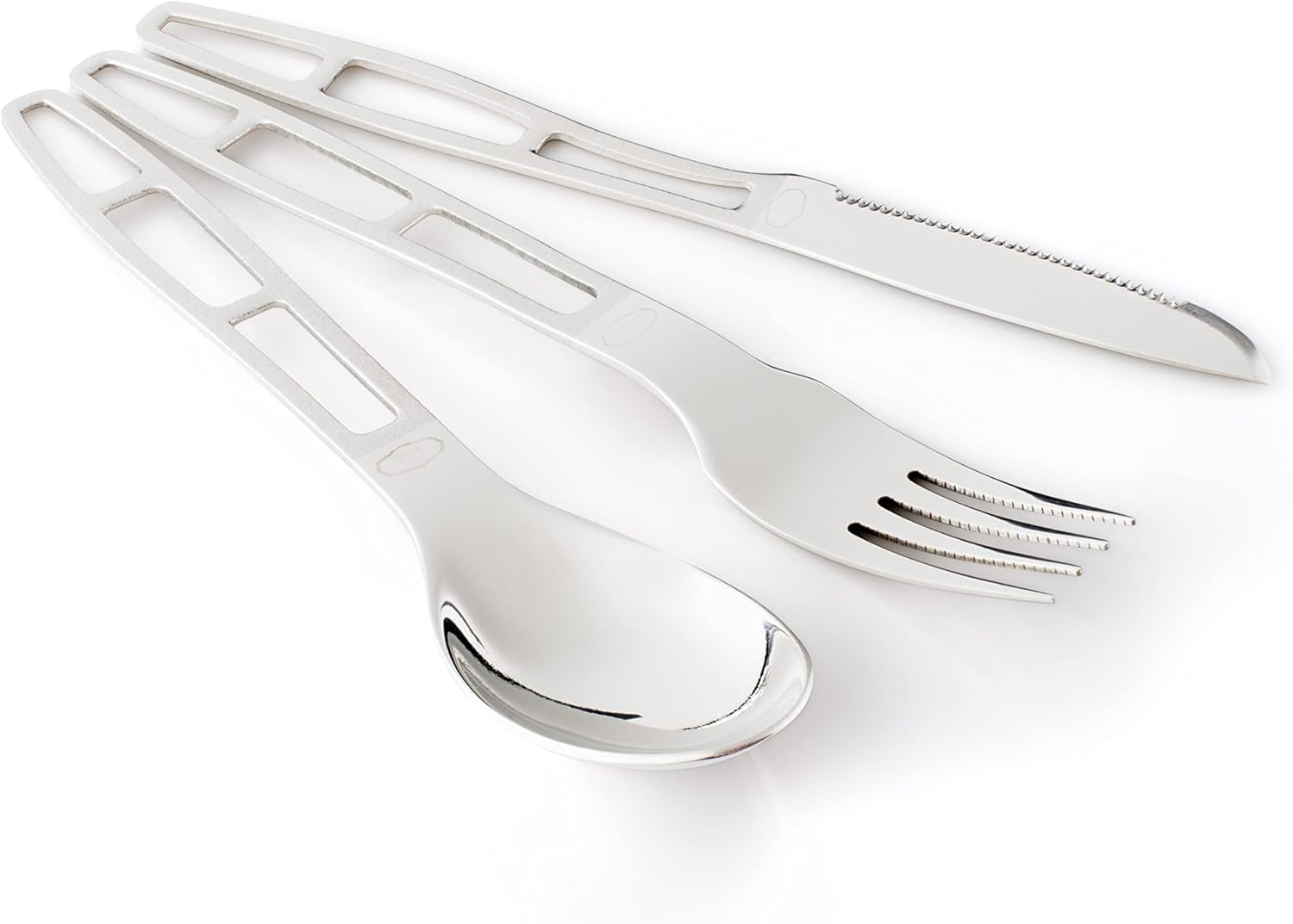 GSI Outdoors Glacier Stainless 3 Pieces Ring Cutlery image number 2