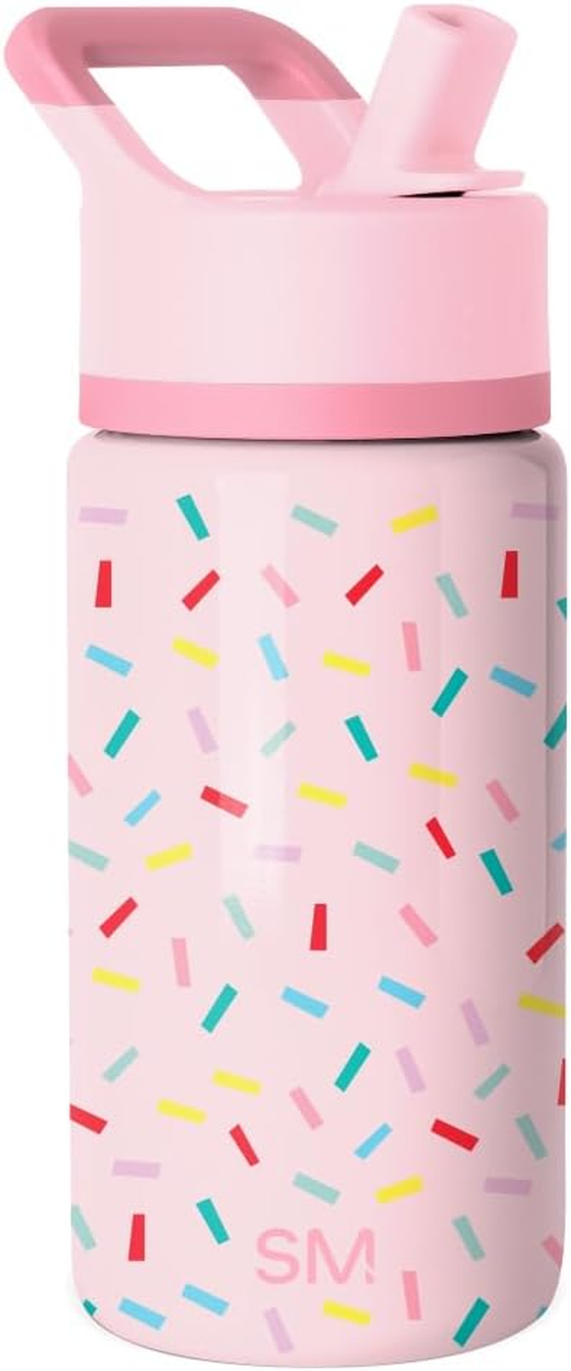 Simple Modern Kids Water Bottle with Straw Lid | Insulated Stainless Steel Reusable Tumbler for Toddlers, Girls | Summit Collection | 18Oz, Unicorn Rainbows