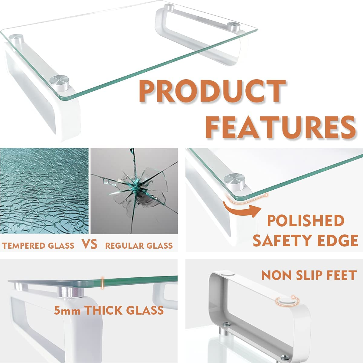 Hemudu Monitor Stand Laptop TV Screen Riser HD02T-001P image number 3