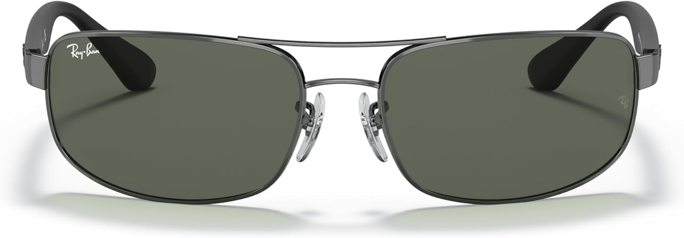 Ray-Ban Men'S RB3445 Rectangular Sunglasses, Gunmetal/Dark Green, 64 Mm image number 3