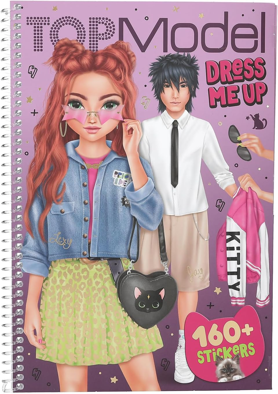 Topmodel 0413387 Rebel Kitty Dress Me up Big Sticker Book image number 2