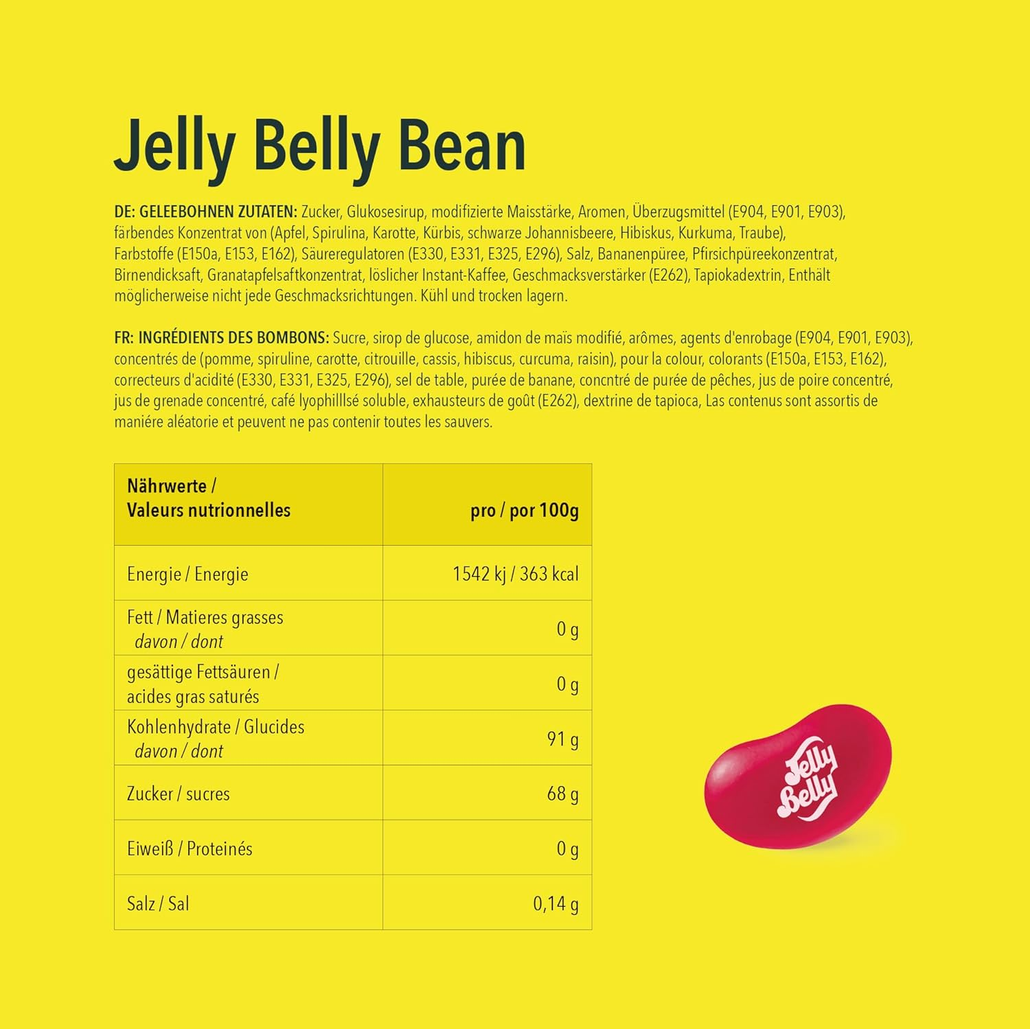 Jelly Belly Bean Boozled 100G with Wheel - American Candy - Bizarre Tastes Challenge - Jelly Beans Challenge - Fun & Extreme Game - Ideal for Parties, EVG/EVJF & Parties