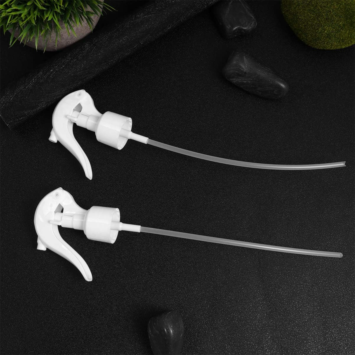 DOITOOL 12Pcs Spray Bottle Trigger Replacement Industrial Trigger Sprayers Nozzles Chemical Resistant Spray Head Replacement Part for Gardening Cleaning Watering Supplies(White) image number 2