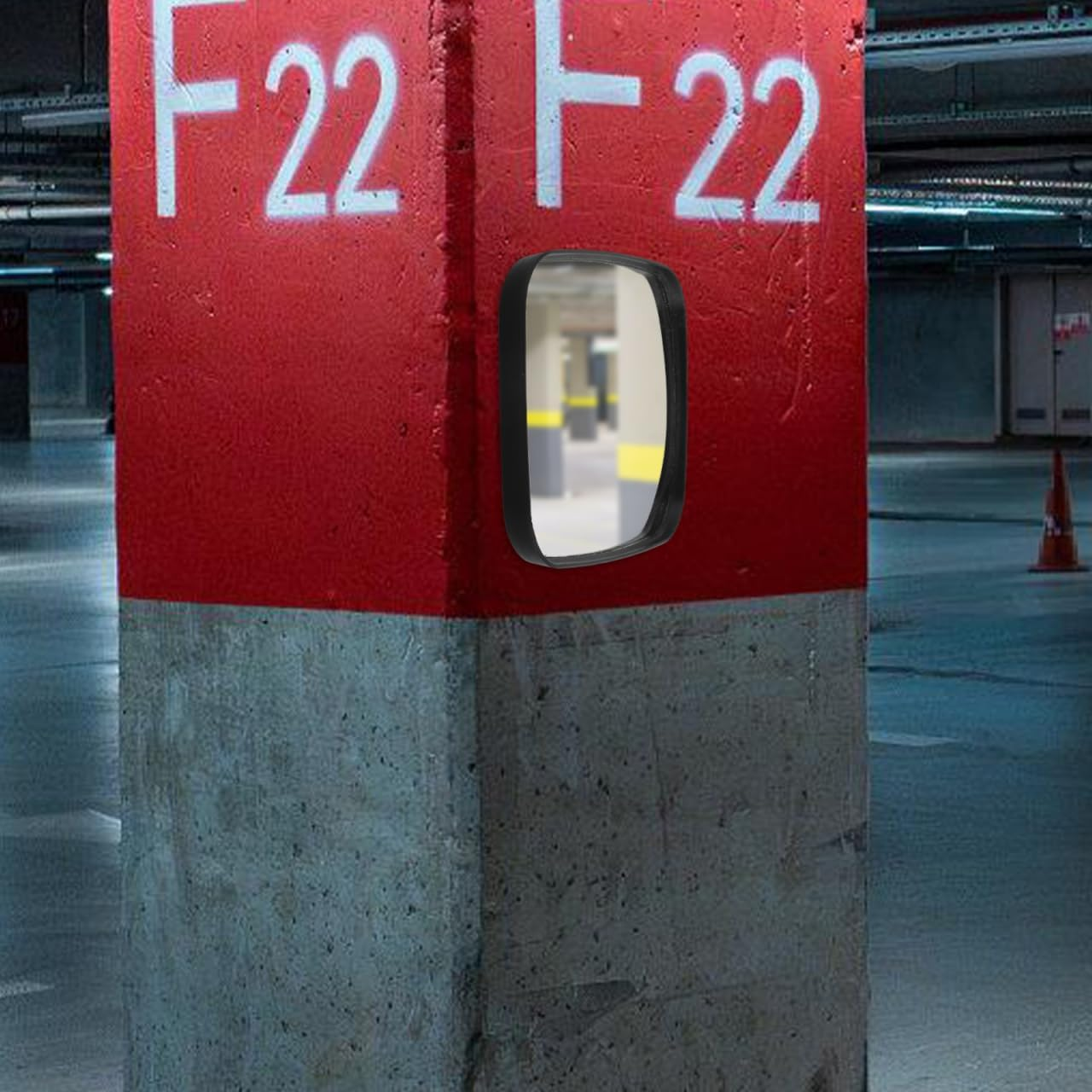 Iplusmile Enhanced Visibility Convex Driveway Mirror Wide Angle Parking Garage Mirror image number 4