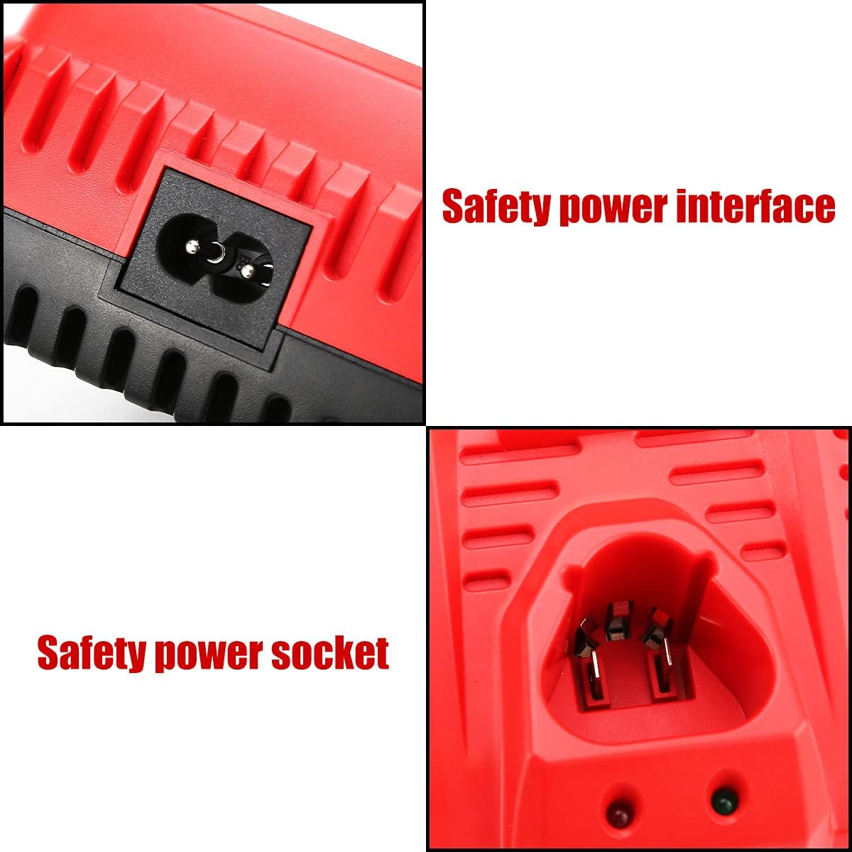 Abatinvo M12 Battery Charger 48-59-2401, Compatible with Mil M-12 Lithium-Ion Battery 12V Battery 48-11-2402 48-11-2411 48-11-2412 48-11-2420 48-11-2460 image number 2