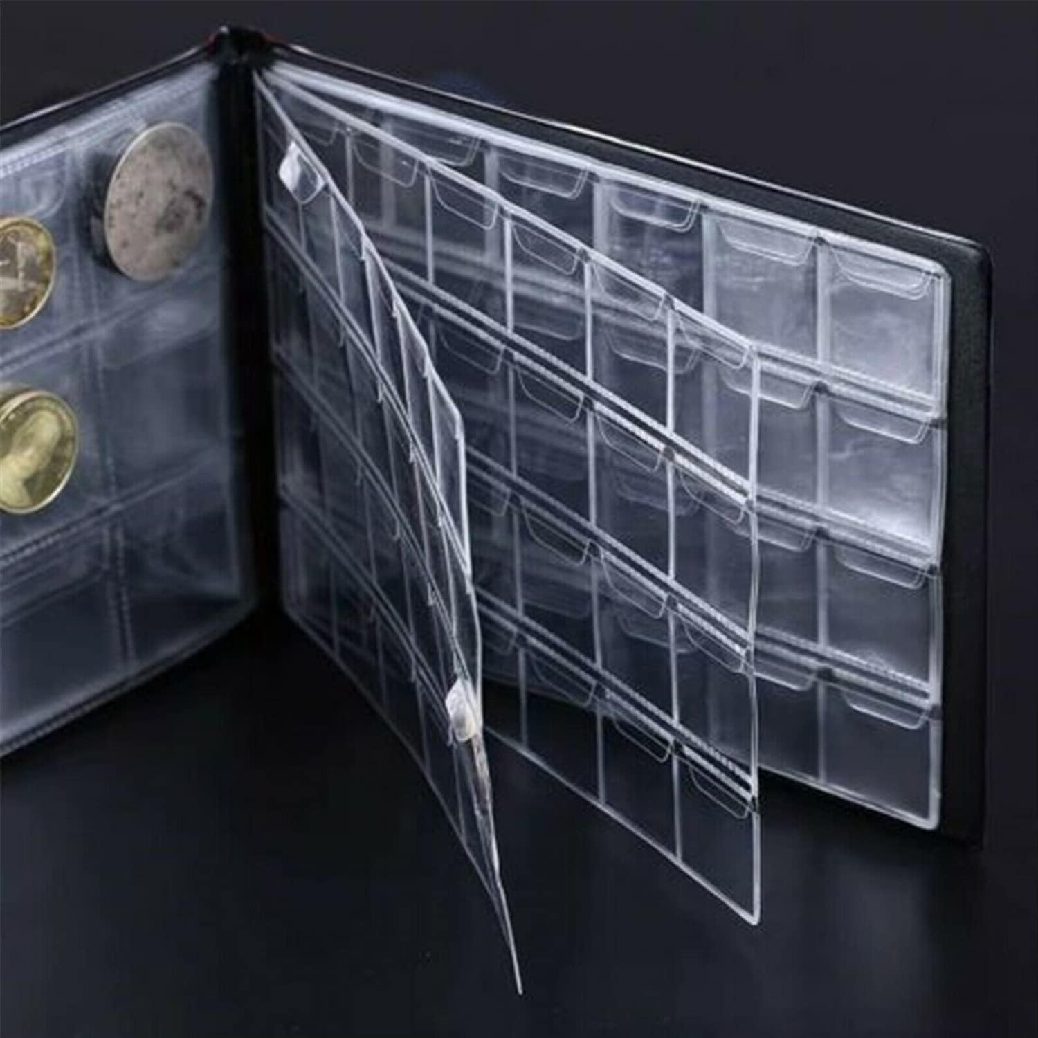240 Coin Holder Collection Album Book - Storage for Collecting Money, Penny Pock image number 2