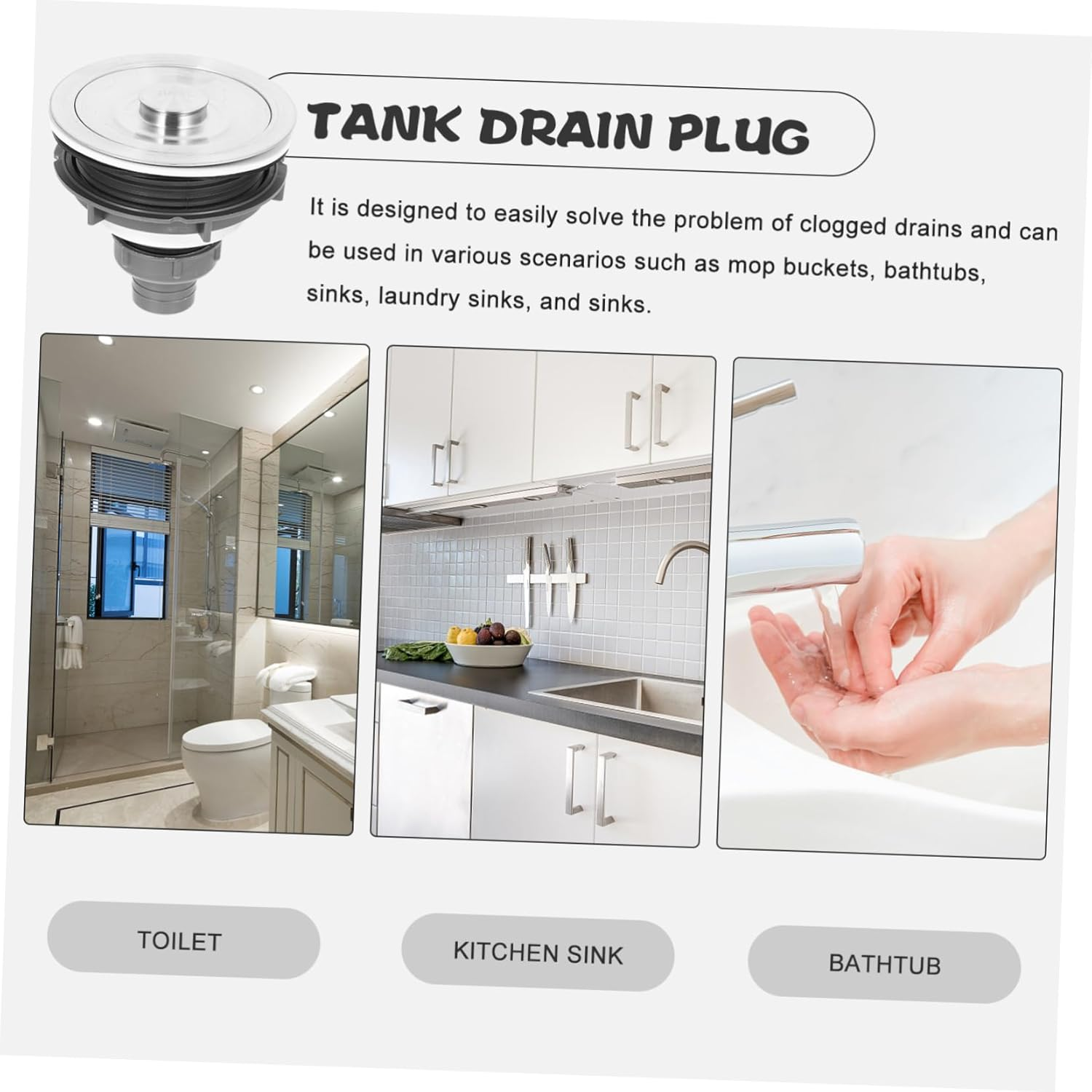 FRCOLOR Drain Strainer for Shampoo Bed Hair Catcher Sink Strainer Hair Salon Accessory image number 2