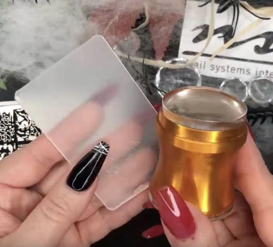 Stamper & Scraper ~ Gold or Silver ~ Large Diameter 4Cm