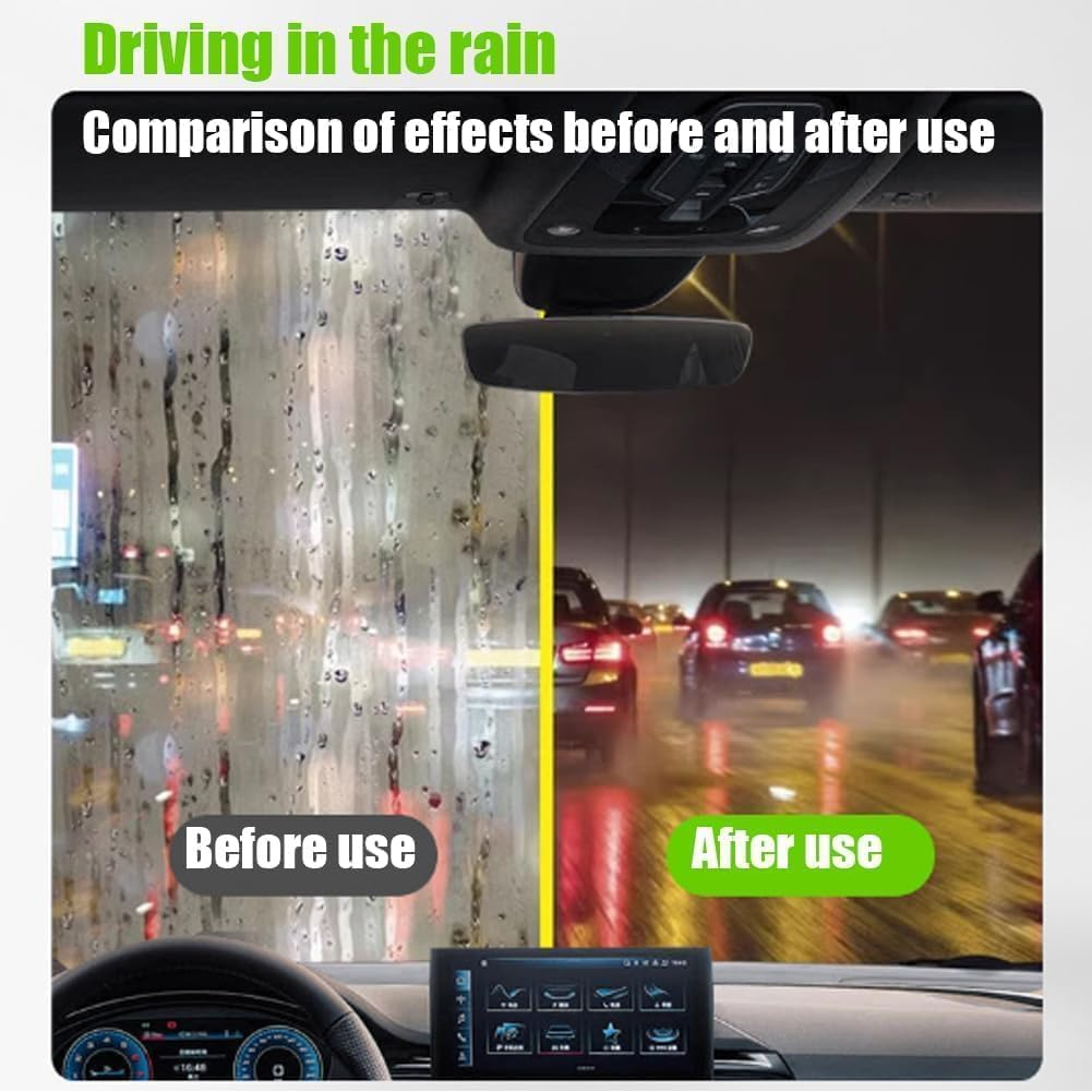 Oil Film Brush Clear Vision Glass Cleaner, Clearview Shield Clear Vision Windshield Cleaner, Oil Film Cleaning Brush for Car Windows (2PCS) image number 3